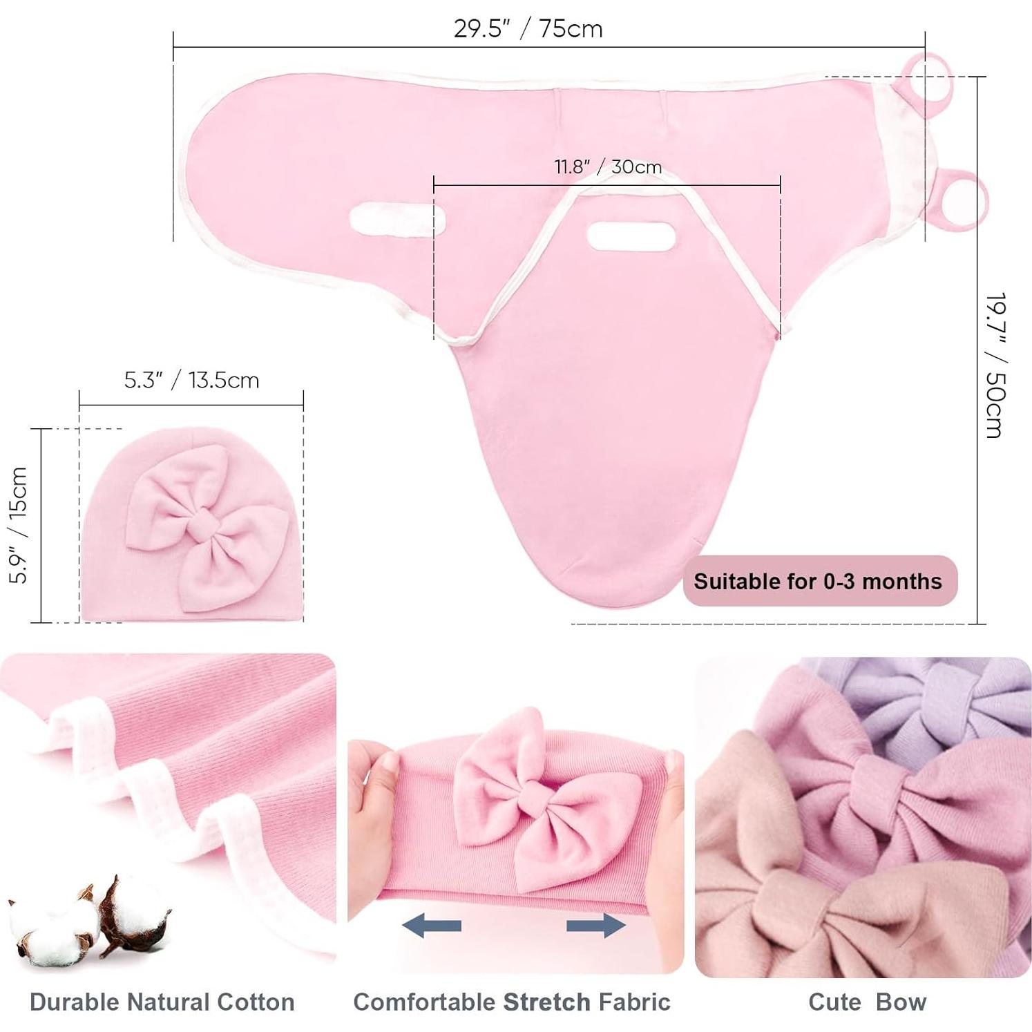 Sacos de Sueño AQOKKA para Bebés 0-3 Meses Ajustables