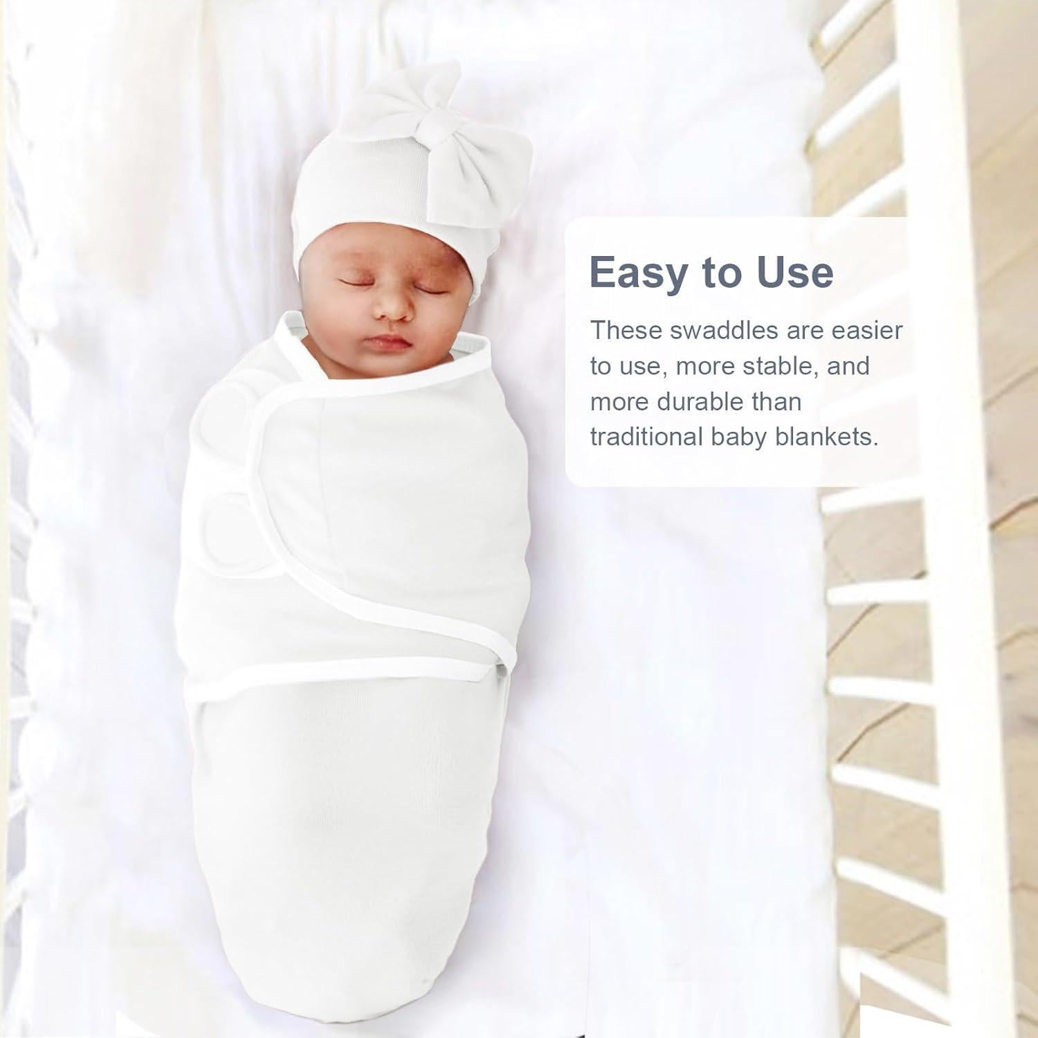 Sacos de Sueño AQOKKA para Bebés 0-3 Meses Ajustables