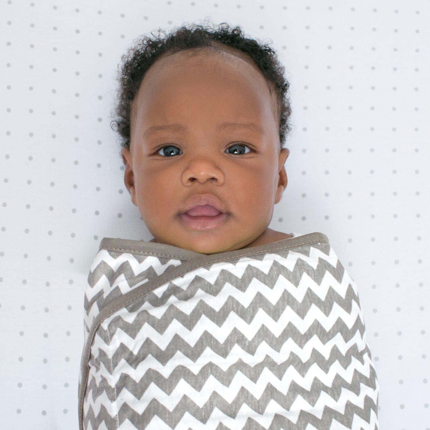 Manta de Envolver Ziggy Baby 100% Algodón Suave 0-3 Meses