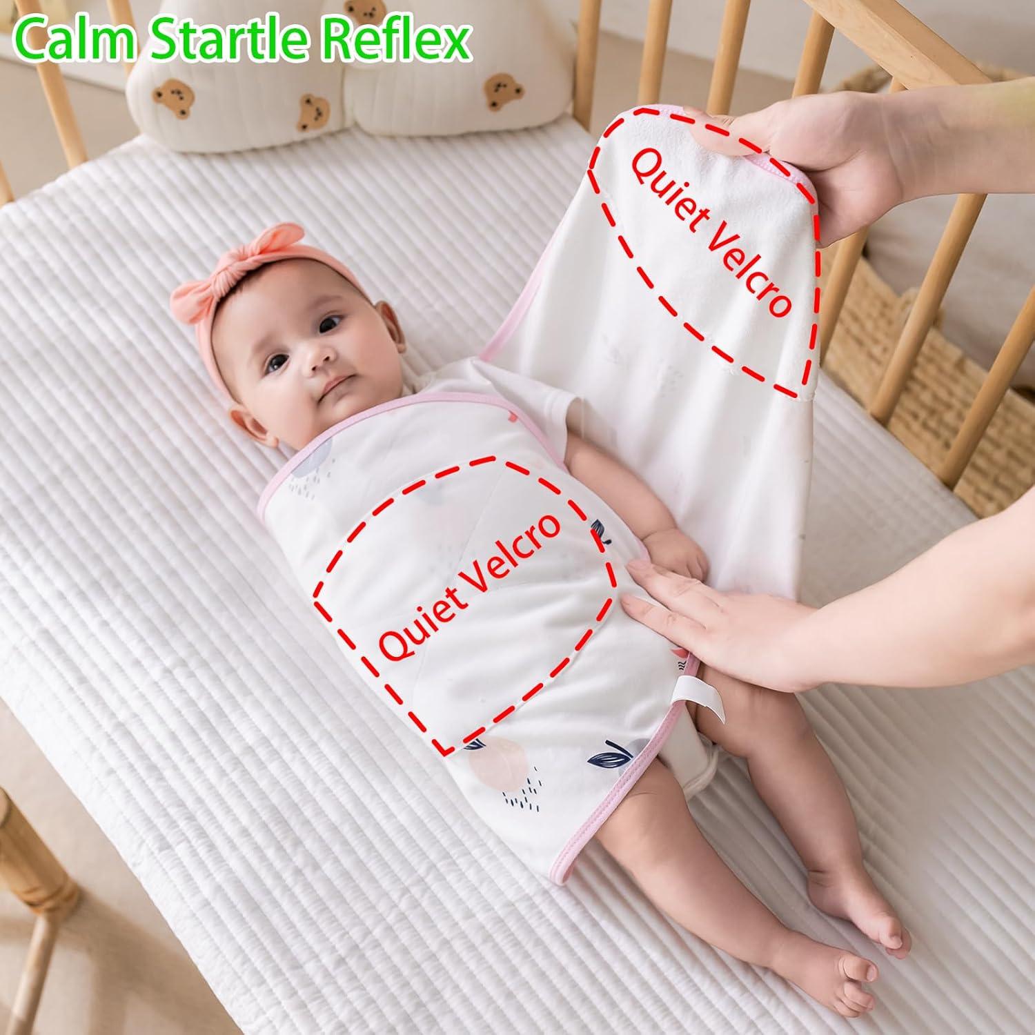 Paquete de 2 mantas envolventes Nenolix para bebés 0-6 meses