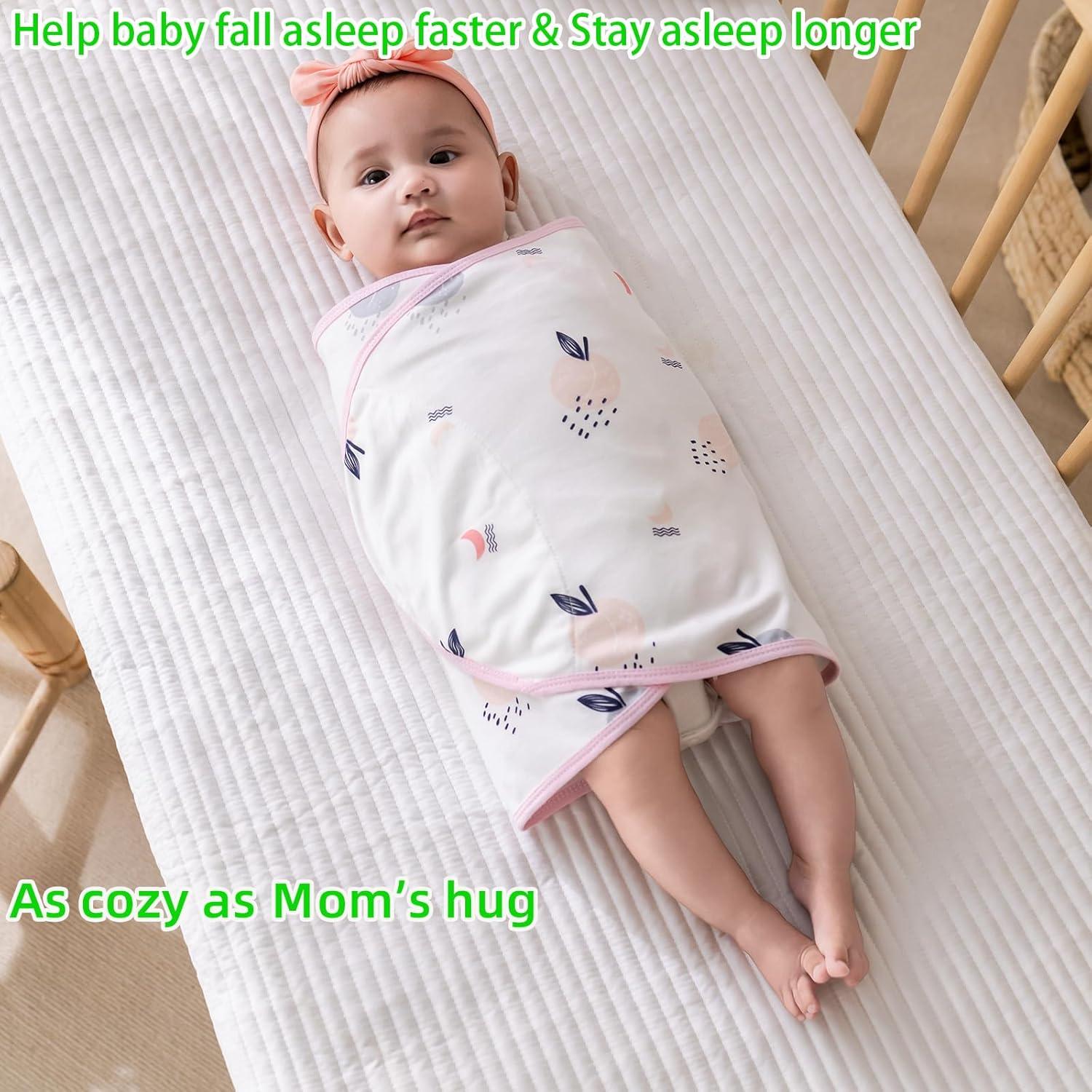 Paquete de 2 mantas envolventes Nenolix para bebés 0-6 meses