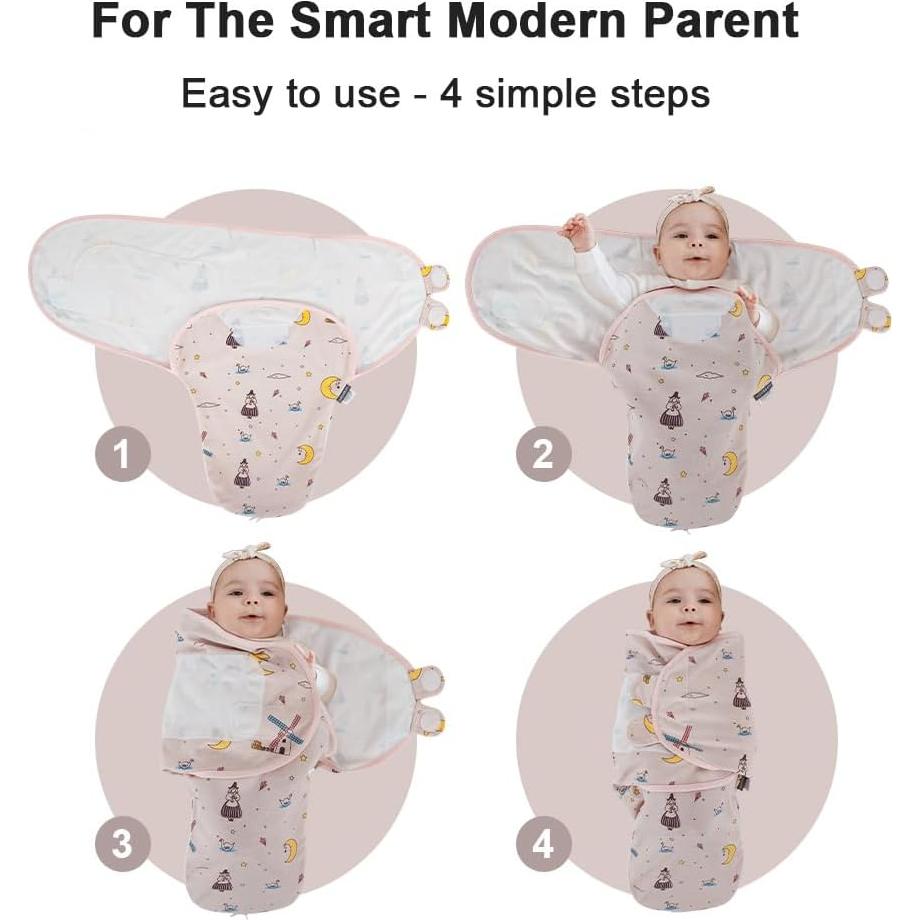 Saco de Sueño HOUSBAY 100% Algodón Mediano Grande 3-6 Meses