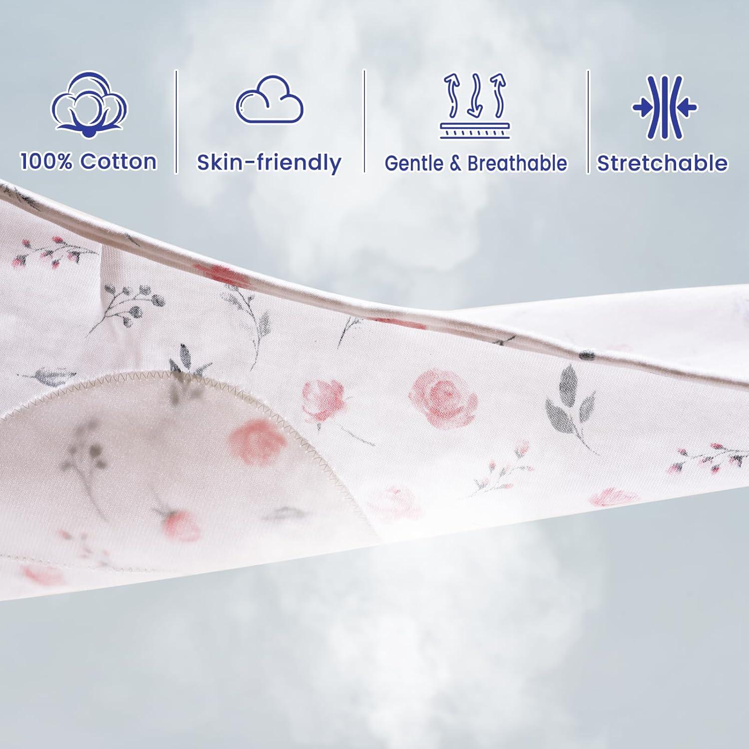 Saco de Dormir Swaddle PHF 100% Algodón Floral 3 Piezas