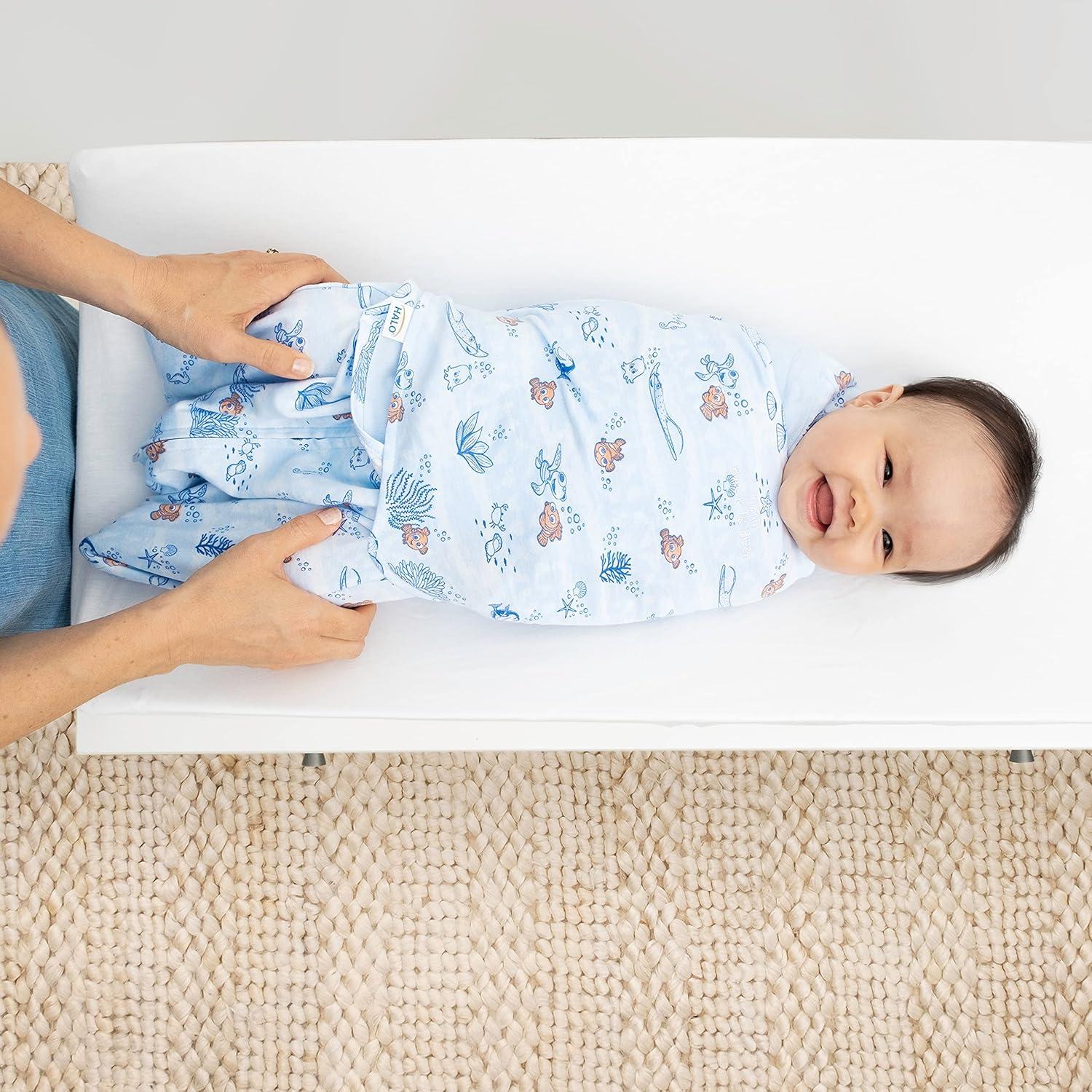 Saco de Dormir Swaddle HALO 100% Algodón Nemo Tie Dye 3-6 Meses