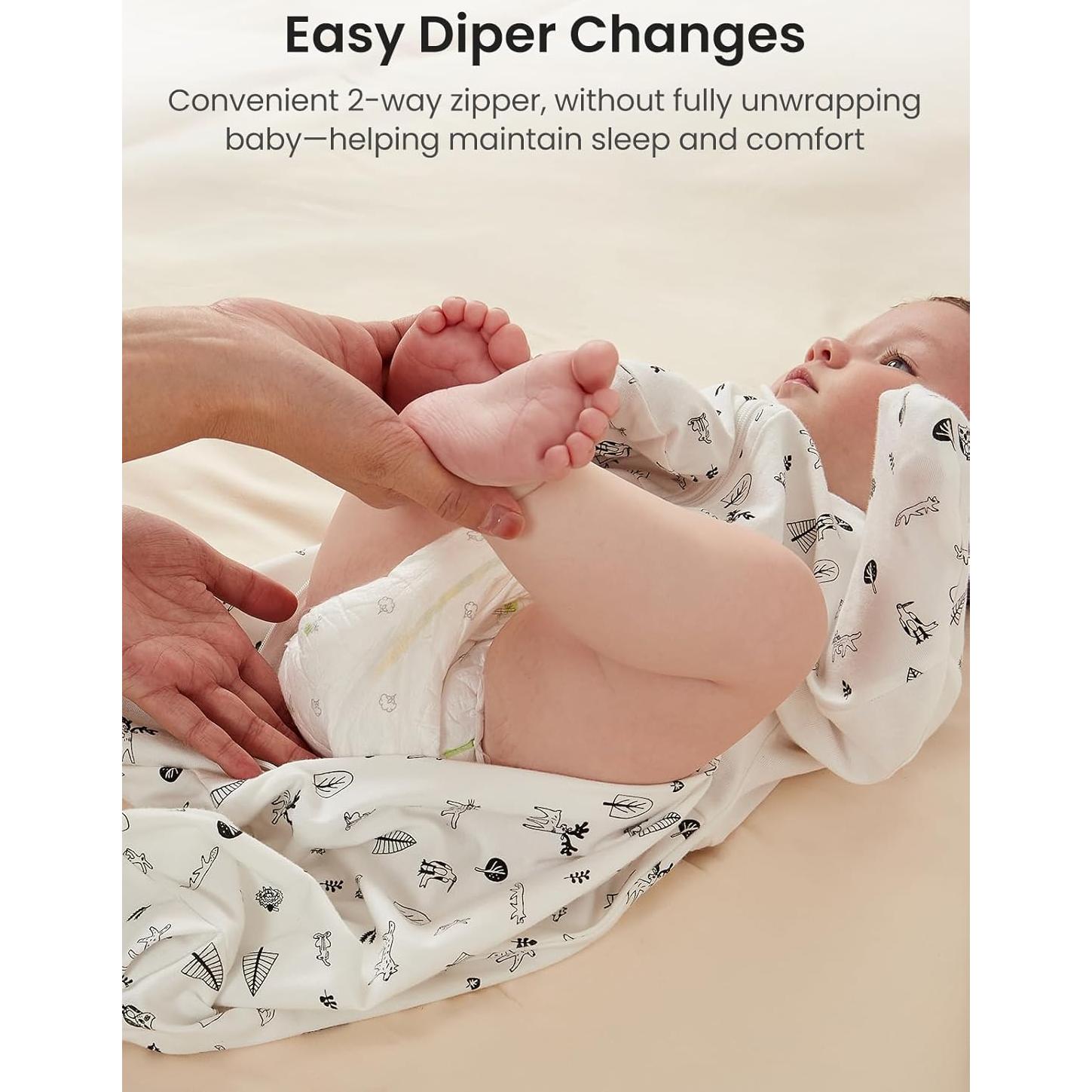 Saco de Sueño Swaddle GROWNSY Transicional 3-6 Meses Algodón