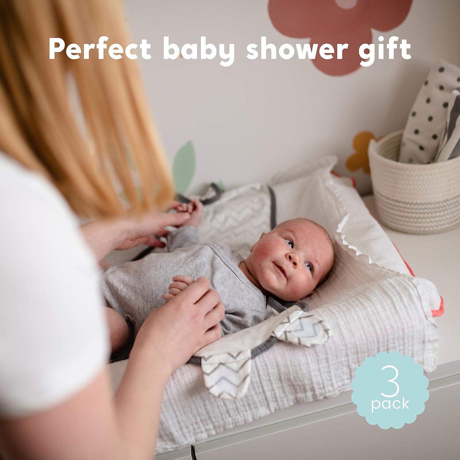 Mantas para Recién Nacidos CuddleBug - 100% Algodón, 3 Piezas