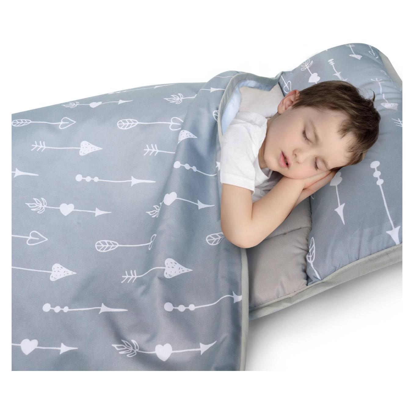 Colchoneta para Siesta Niños Flechas Grises 127x53 cm