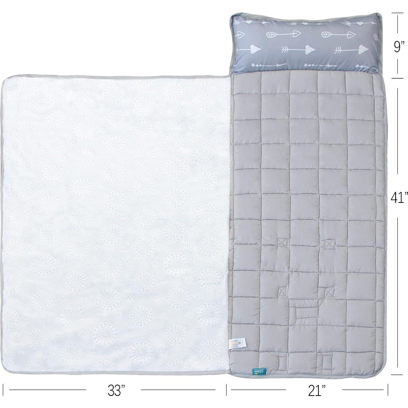 Colchoneta para Siesta Niños Flechas Grises 127x53 cm