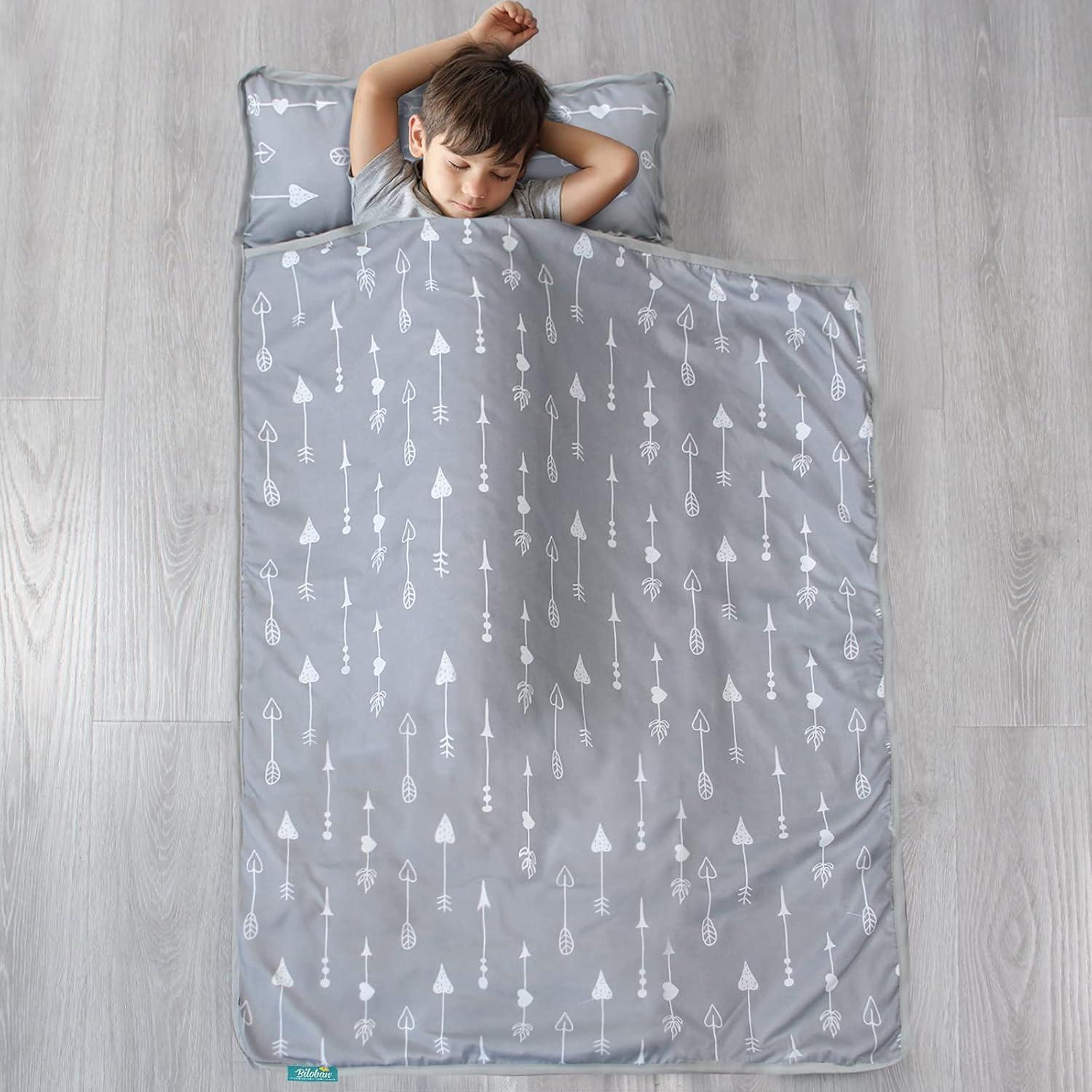 Colchoneta para Siesta Niños Flechas Grises 127x53 cm