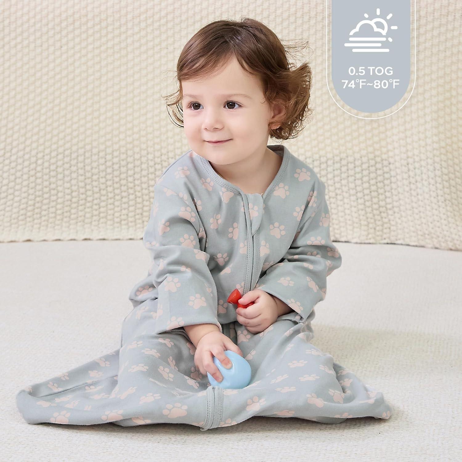 Saco de Sueño JELLYMONI Bebés 6-12 Meses 100% Algodón 2 Piezas