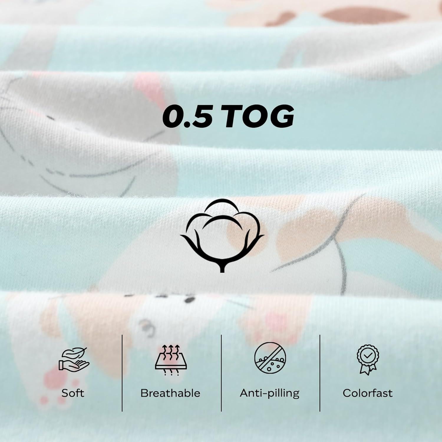 Saco de Sueño JELLYMONI Bebés 6-12 Meses 100% Algodón 2 Piezas