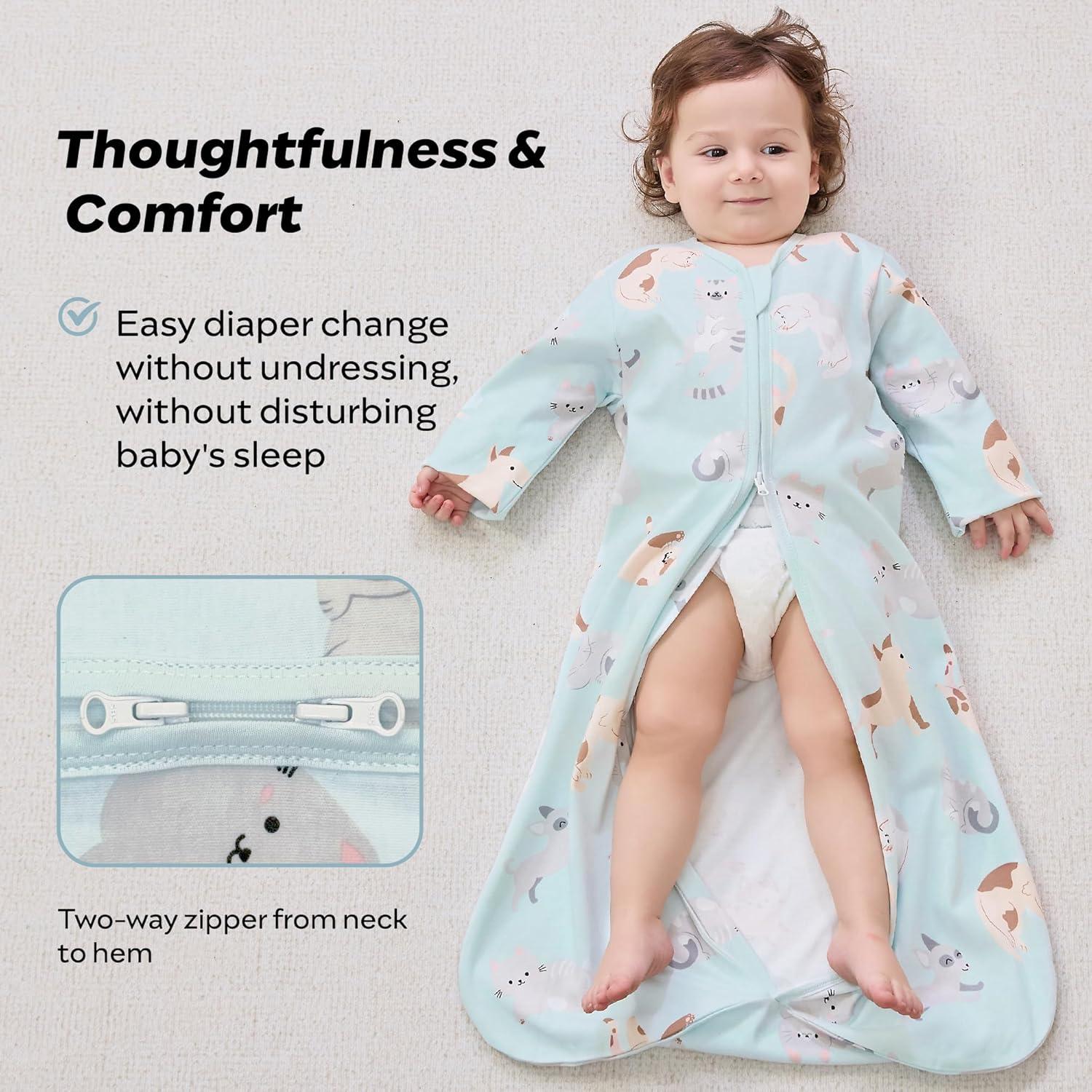 Saco de Sueño JELLYMONI Bebés 6-12 Meses 100% Algodón 2 Piezas