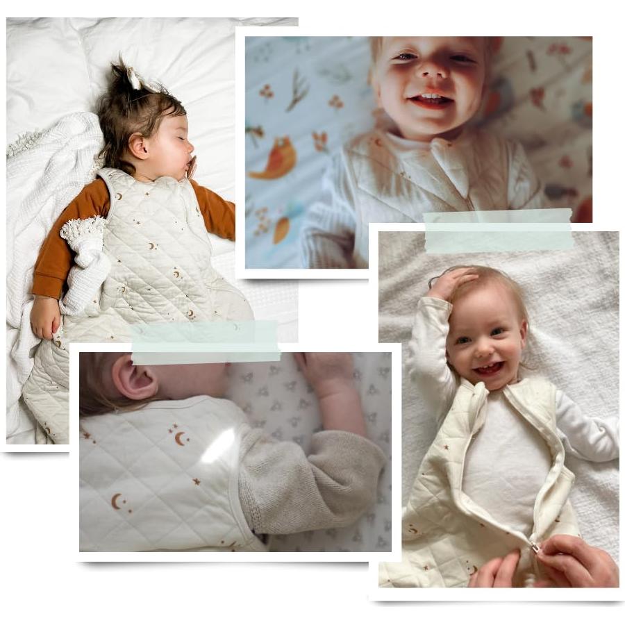 Saco de Sueño Tealbee 6-24 Meses Lunas y Estrellas 1.2 TOG