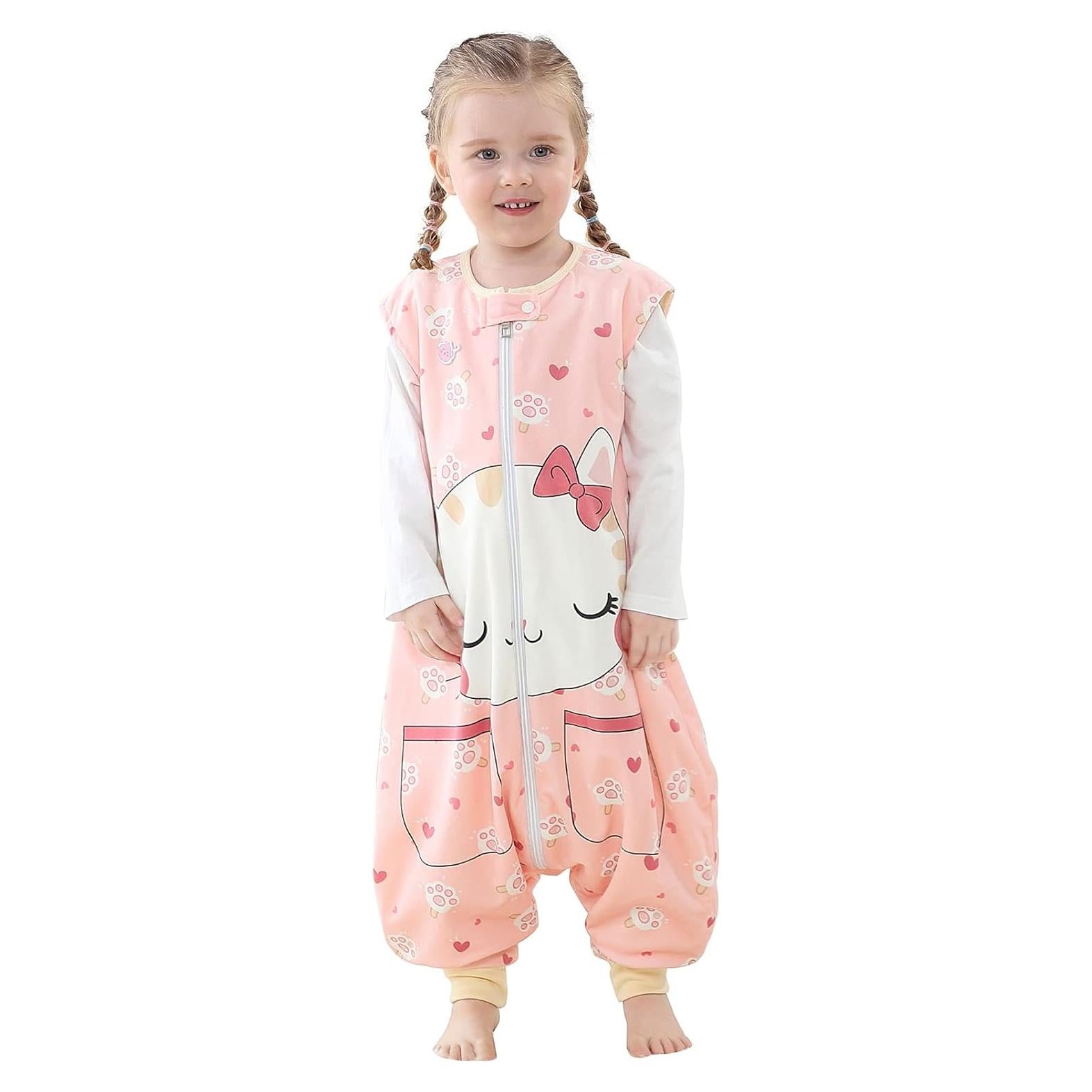 MICHLEY Saco de Dormir para Bebés Unisex 1-3 Años Gato