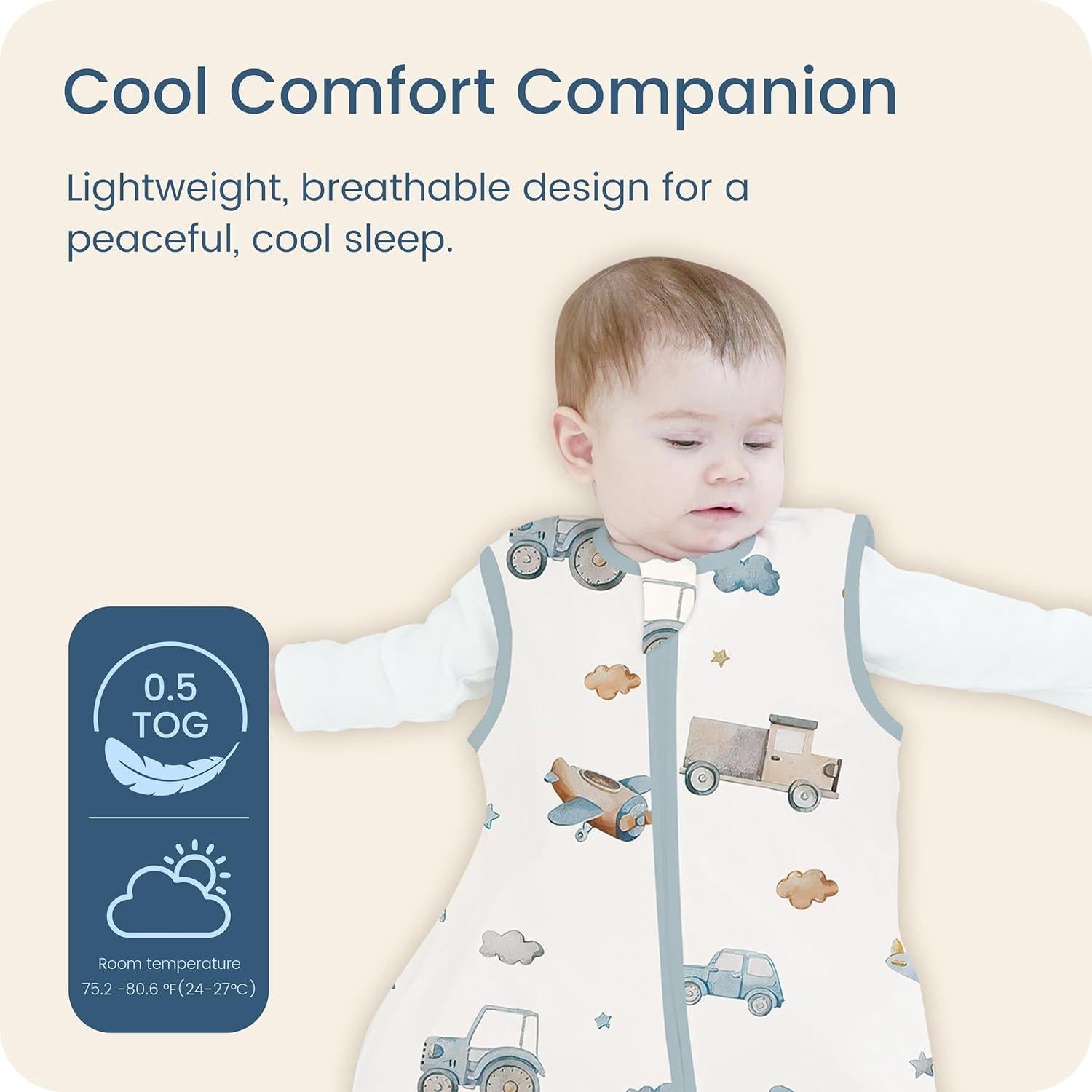 Sacos de Sueño Ligeros TotBasic 0.5 TOG para Niños 2T-4T