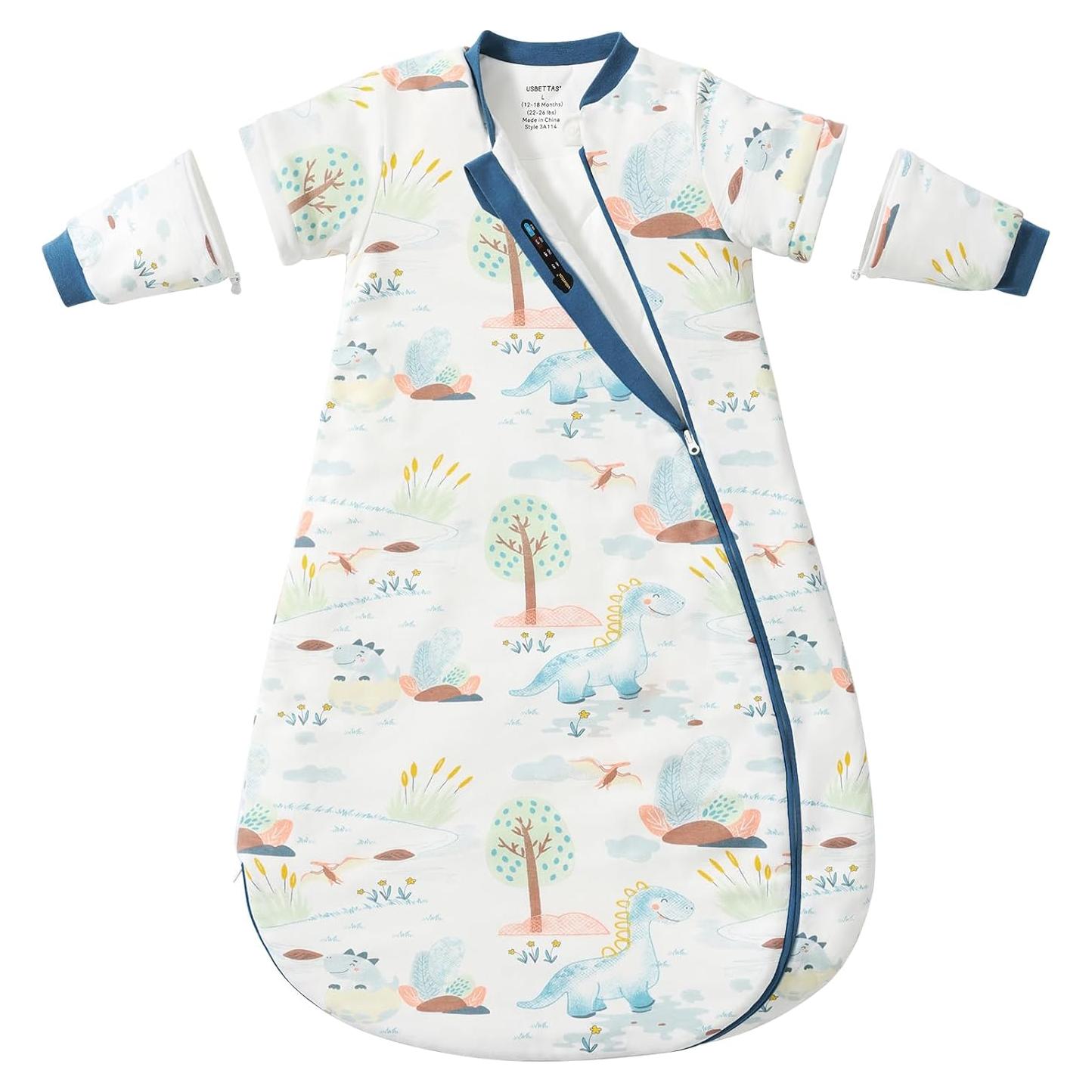 Saco de Sueño para Bebés 3-6 Meses Algodón Dinosaurio 1.0 TOG