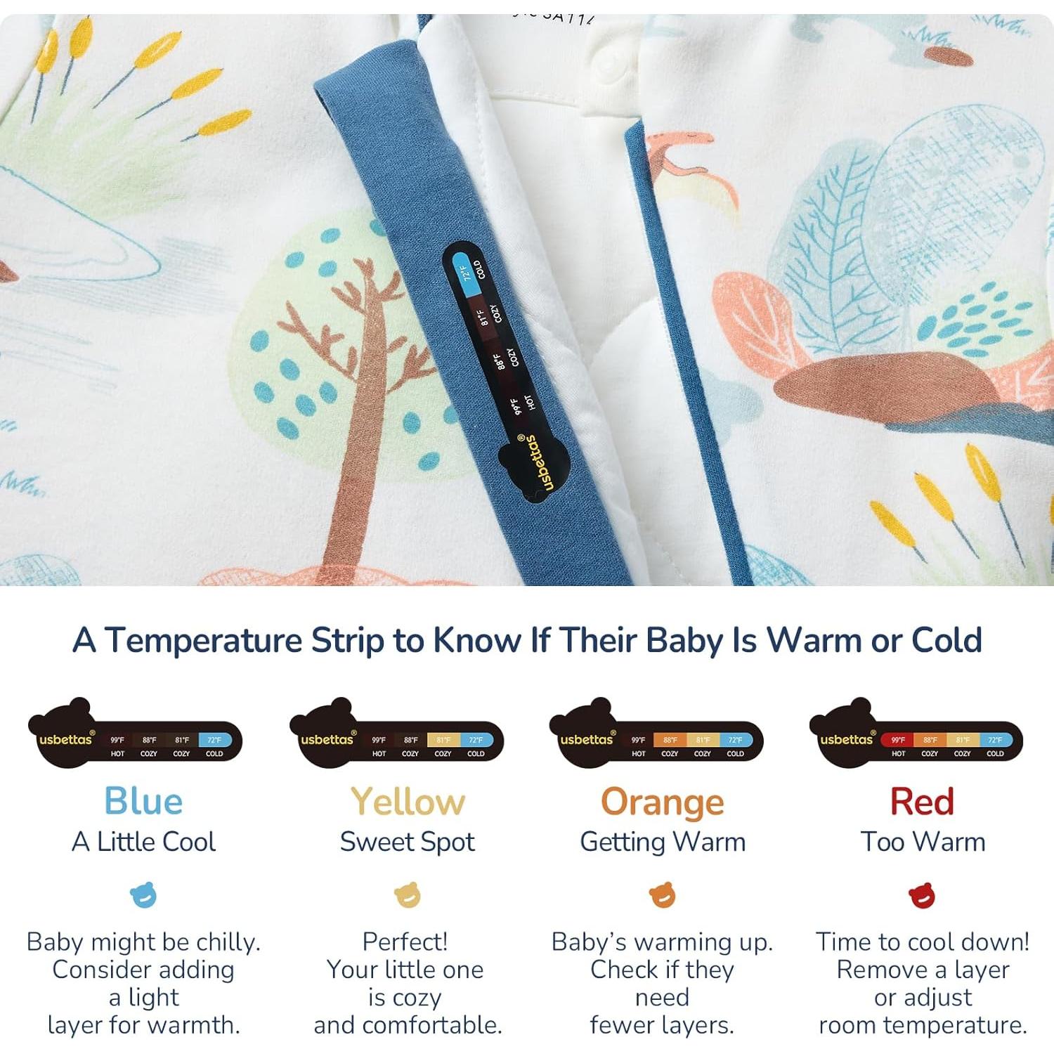 Saco de Sueño para Bebés 3-6 Meses Algodón Dinosaurio 1.0 TOG