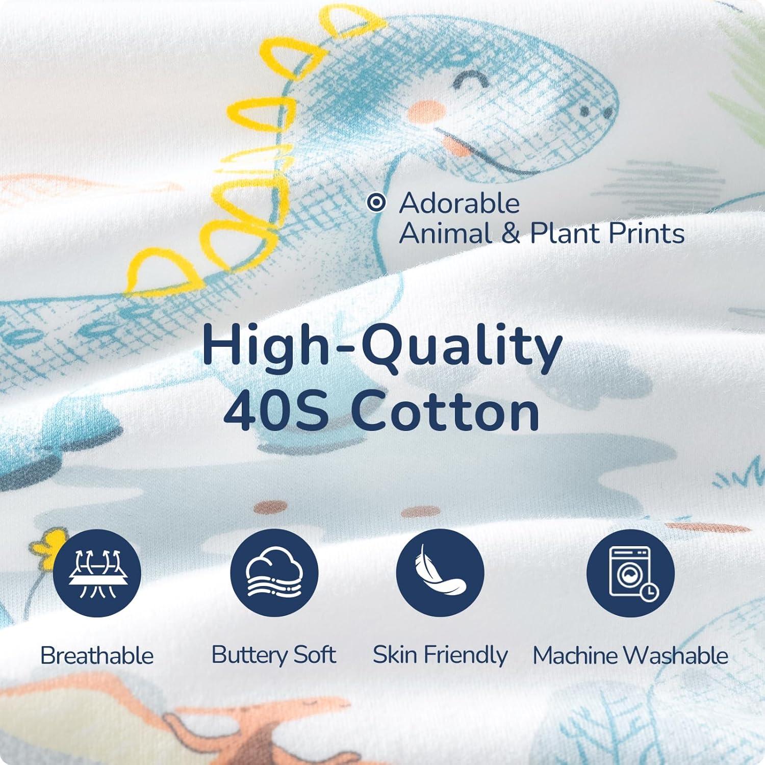 Saco de Sueño para Bebés 3-6 Meses Algodón Dinosaurio 1.0 TOG