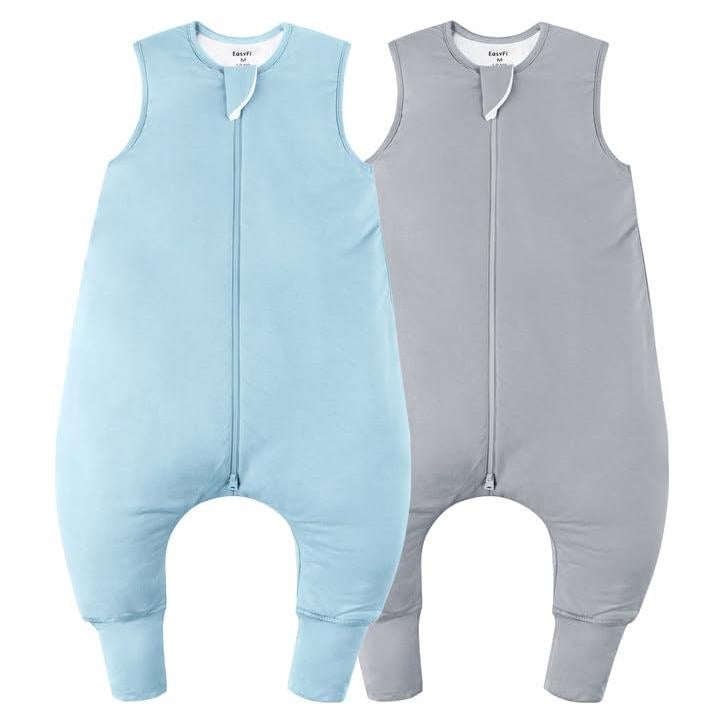 Saco de dormir de bambú EasyFi 0-24 meses 0.5 Tog - Azul y Gris