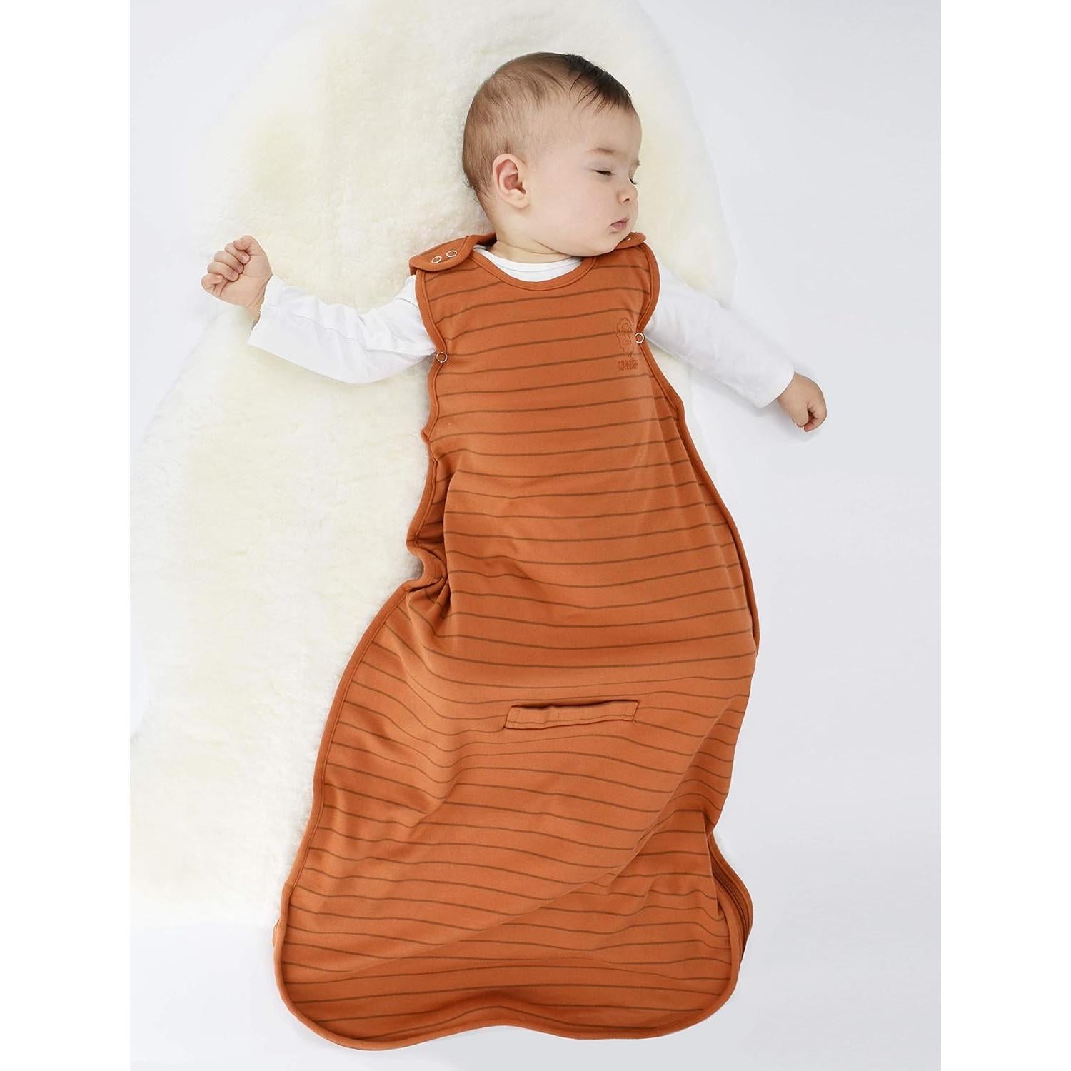 Saco de Sueño Woolino para Niños 2-4 Años, Lana Merino y Algodón