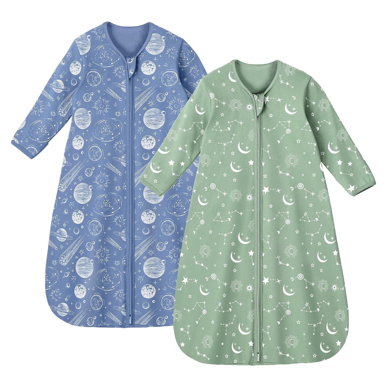 Saco de Sueño para Bebés Unnivoll 12-18 Meses Algodón 0.5 Tog