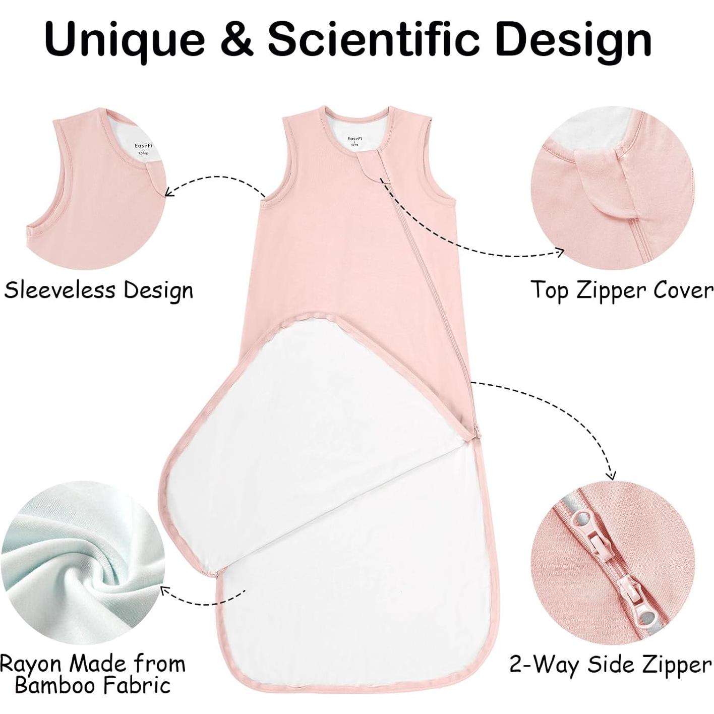 Saco de dormir Supersoft Bambú 1.0 Tog Unisex 6-12 meses Rosa