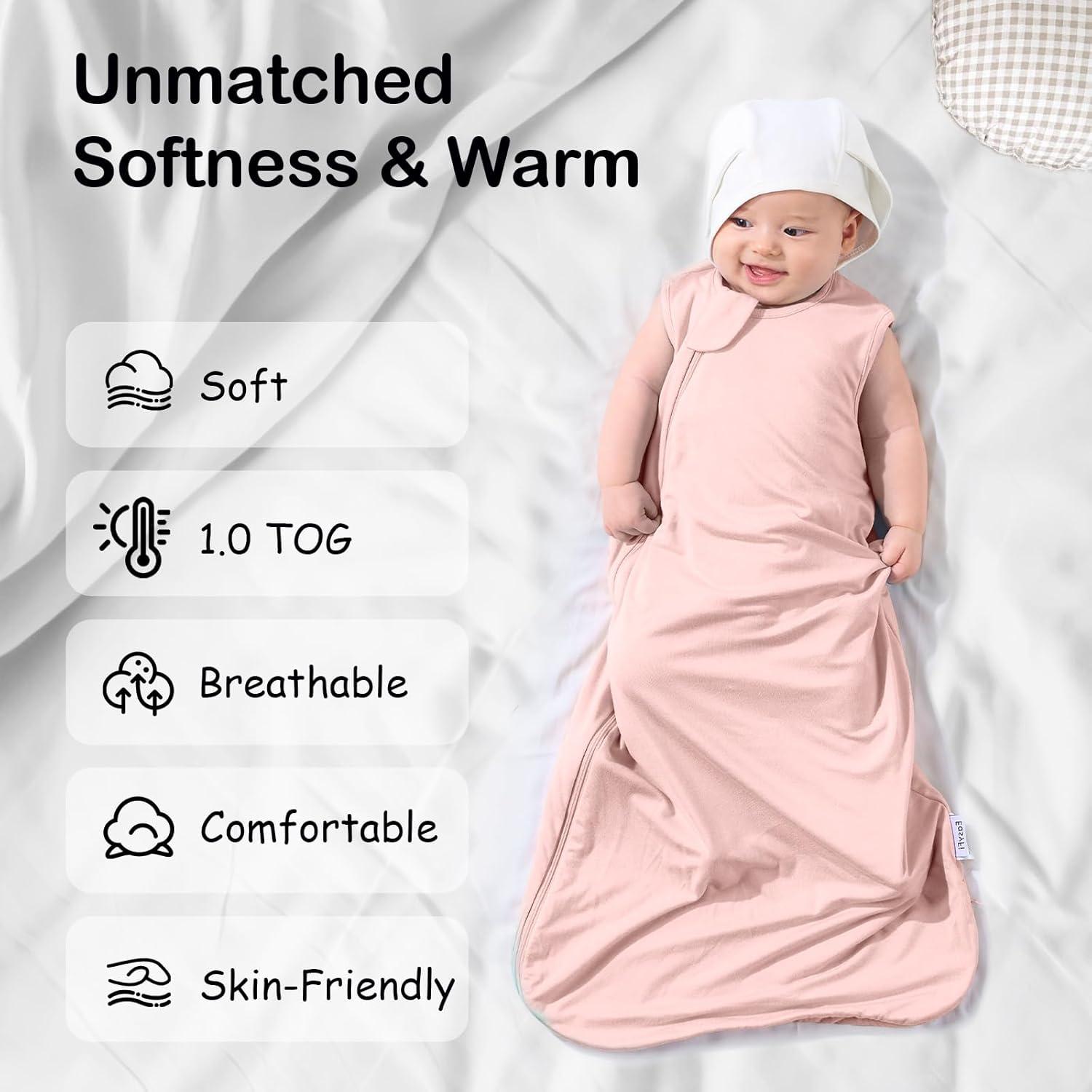 Saco de dormir Supersoft Bambú 1.0 Tog Unisex 6-12 meses Rosa
