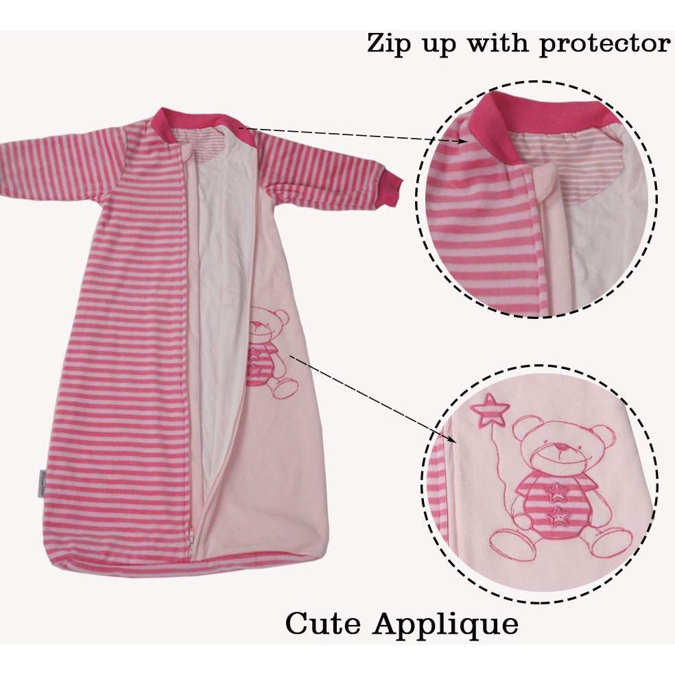 Saco de Sueño para Niños Pequeños BloomSTAR XL Rosa Algodón