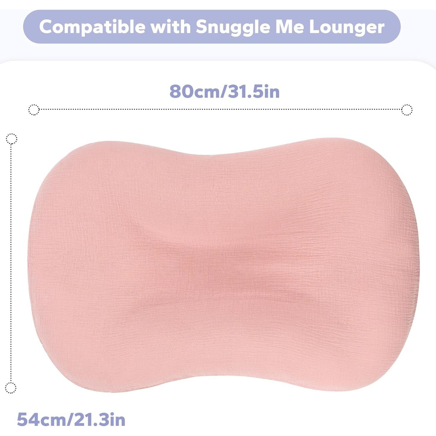 FUNUPUP Funda de Muselina para Lounger de Bebé Rosa 85x52.5cm