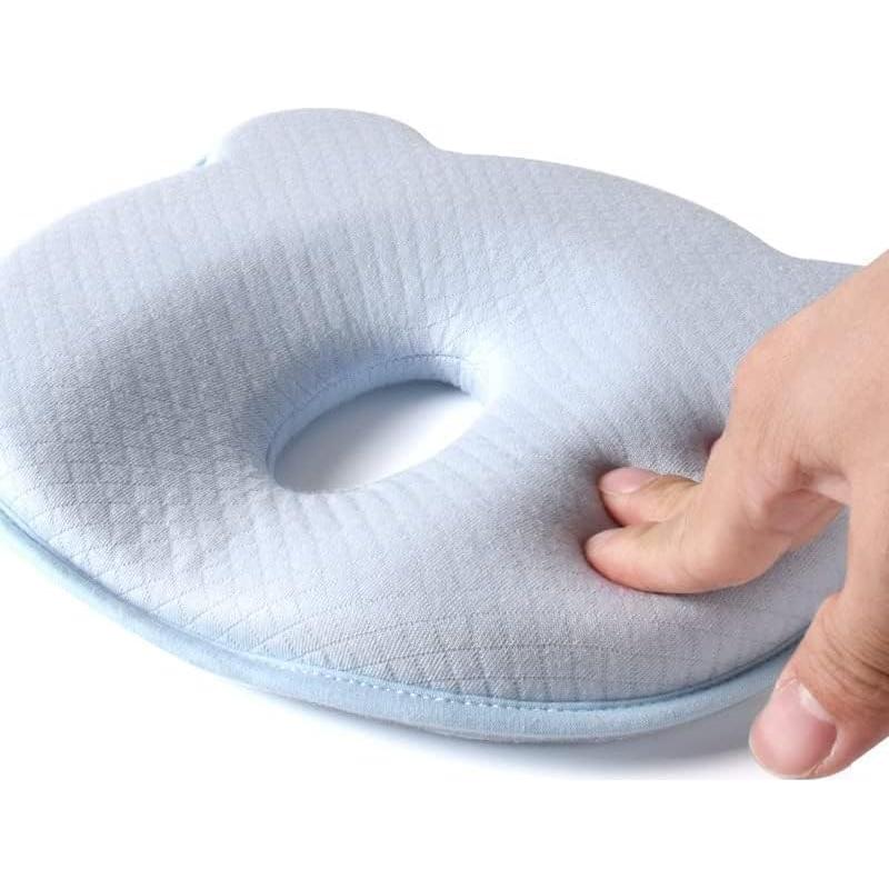 Almohada de Espuma de Memoria Yevclihds para Bebés Azul