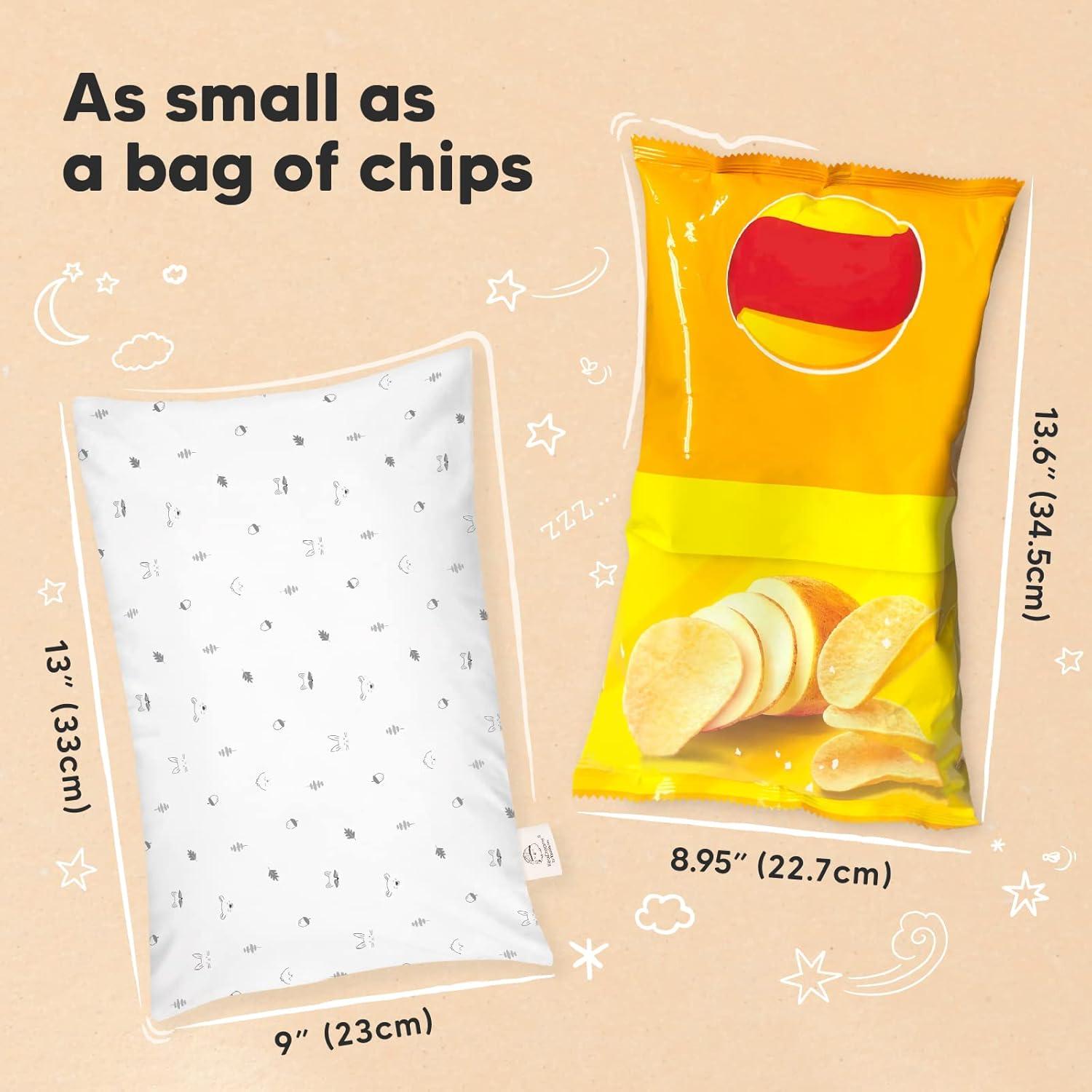 Almohada Mini para Niños KeaBabies 22.86x33.02 cm Algodón Orgánico