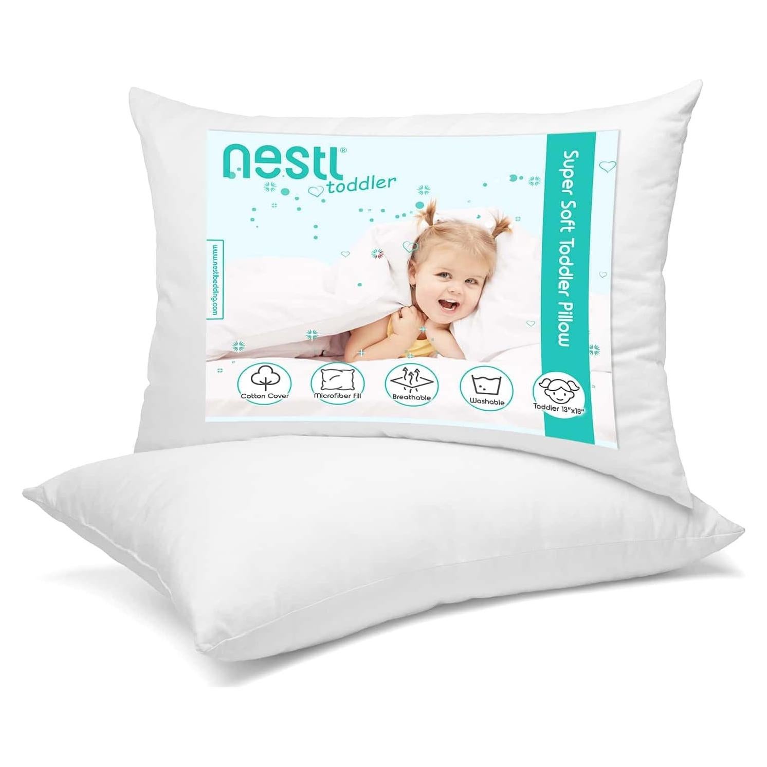 Almohada para Niños Pequeños Nestl 2 Pack 33x46 cm Algodón