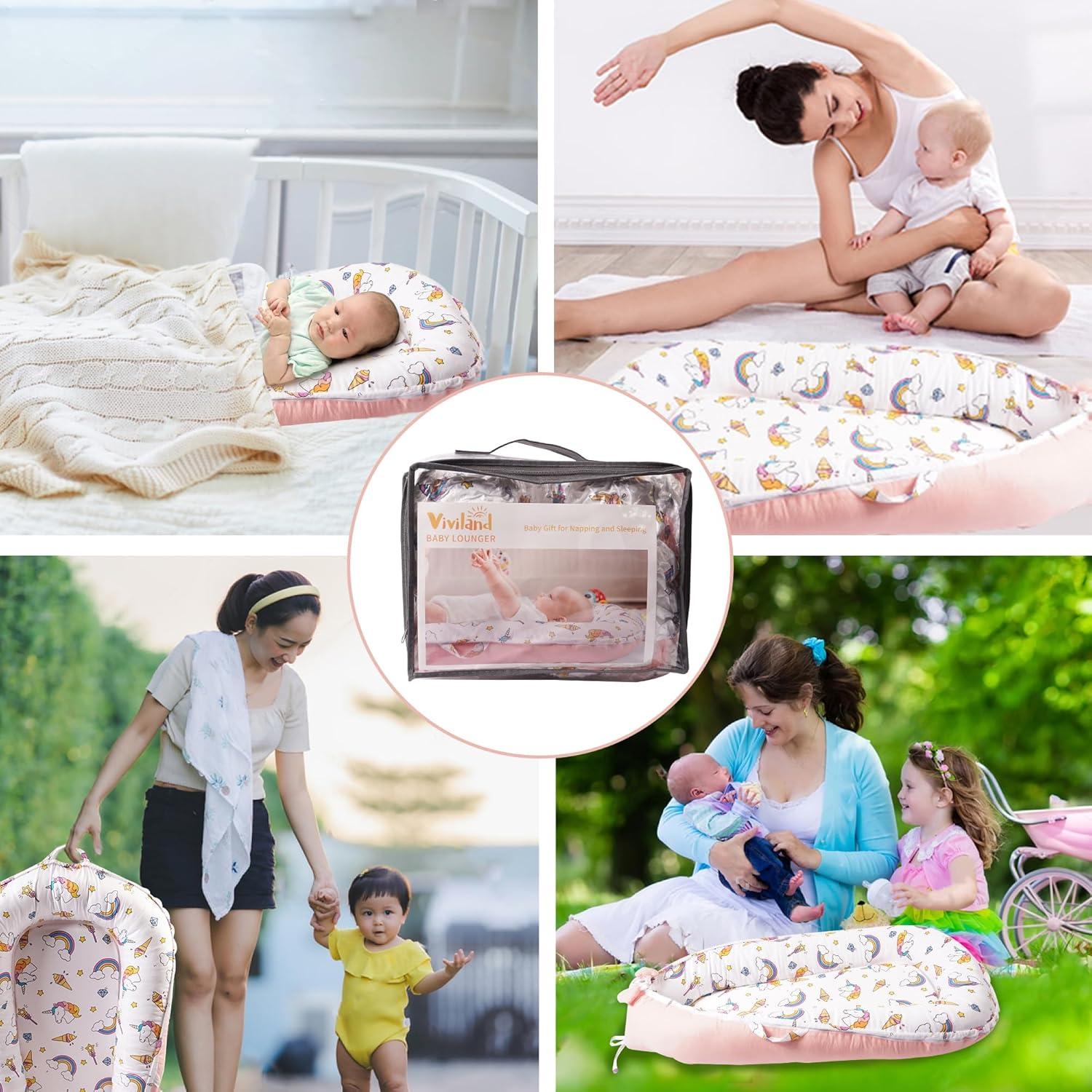 Lounger para Bebés Viviland Unicornio 0-24 Meses Desmontable