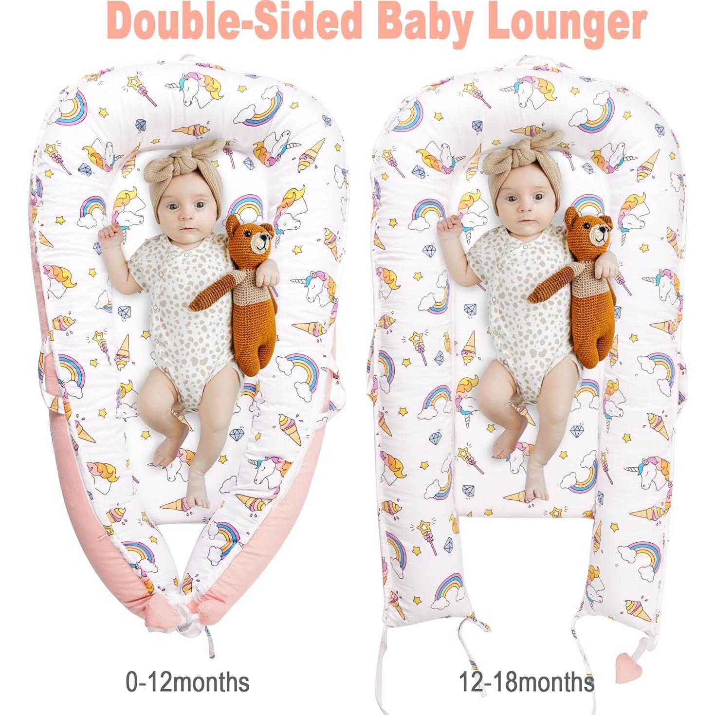 Lounger para Bebés Viviland Unicornio 0-24 Meses Desmontable