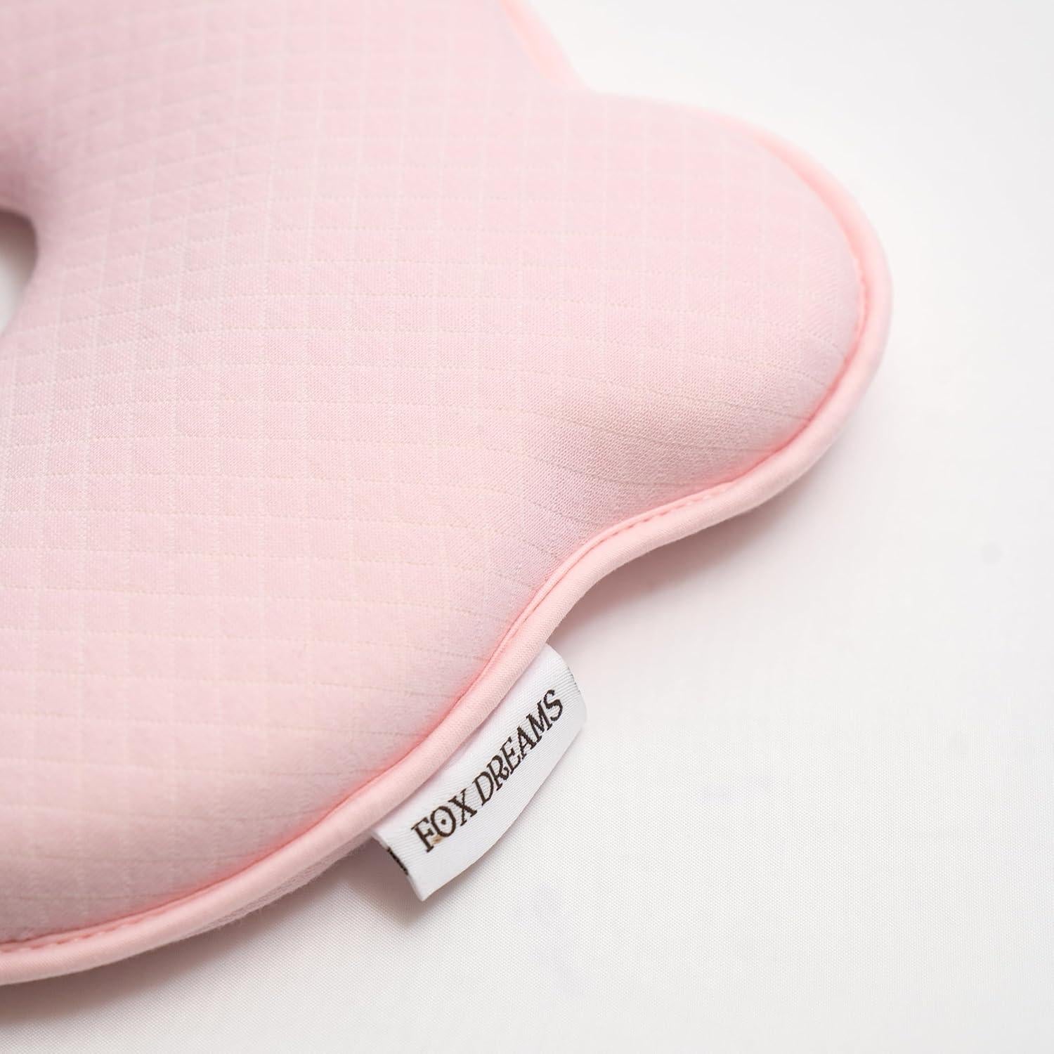 Almohadilla de Soporte para Bebé FOX DREAMS Rosa 25.4x20.3cm