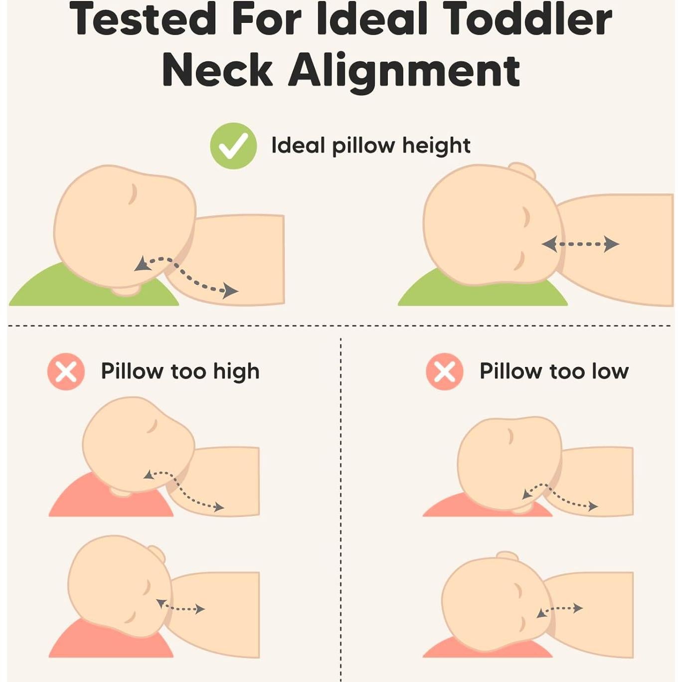 Almohada Jumbo para Niños KeaBabies 35.5x50.8 cm Algodón Orgánico