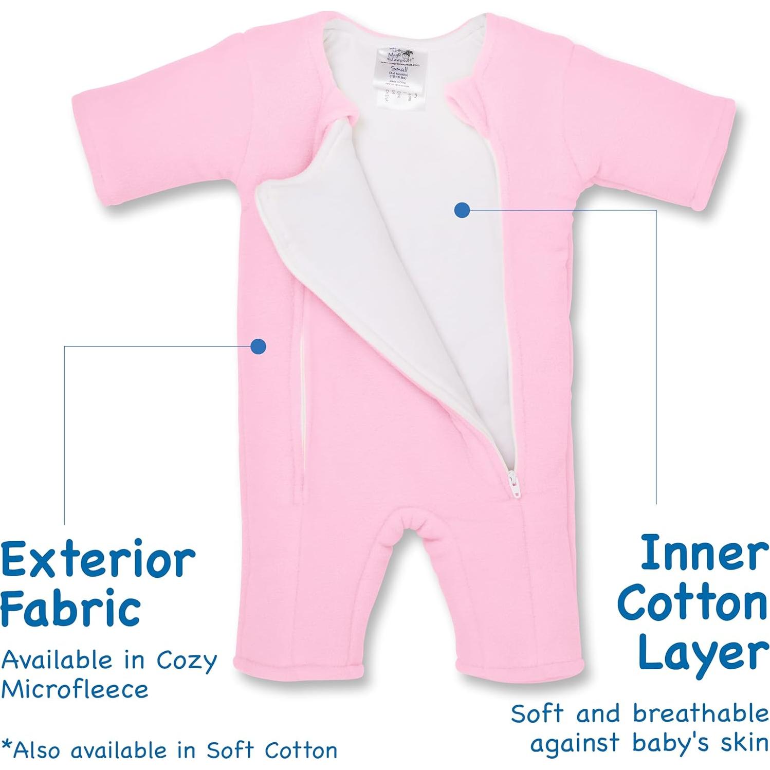 Magic Sleepsuit HALO Bebé Transición Swaddle Rosa 3-6 Meses