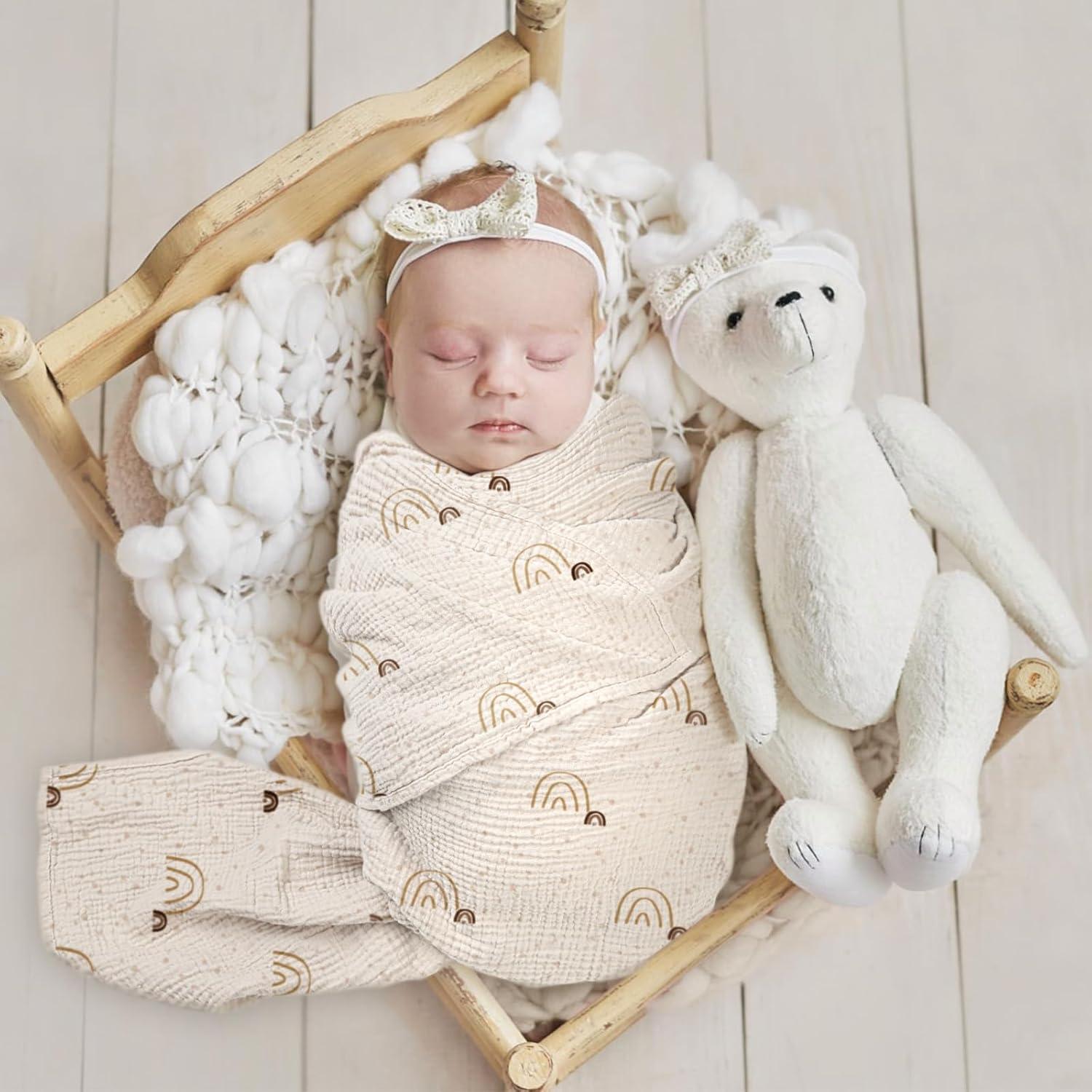 Mantas de Muselina lulumoon para Bebés 3 Paquetes 101.6cm