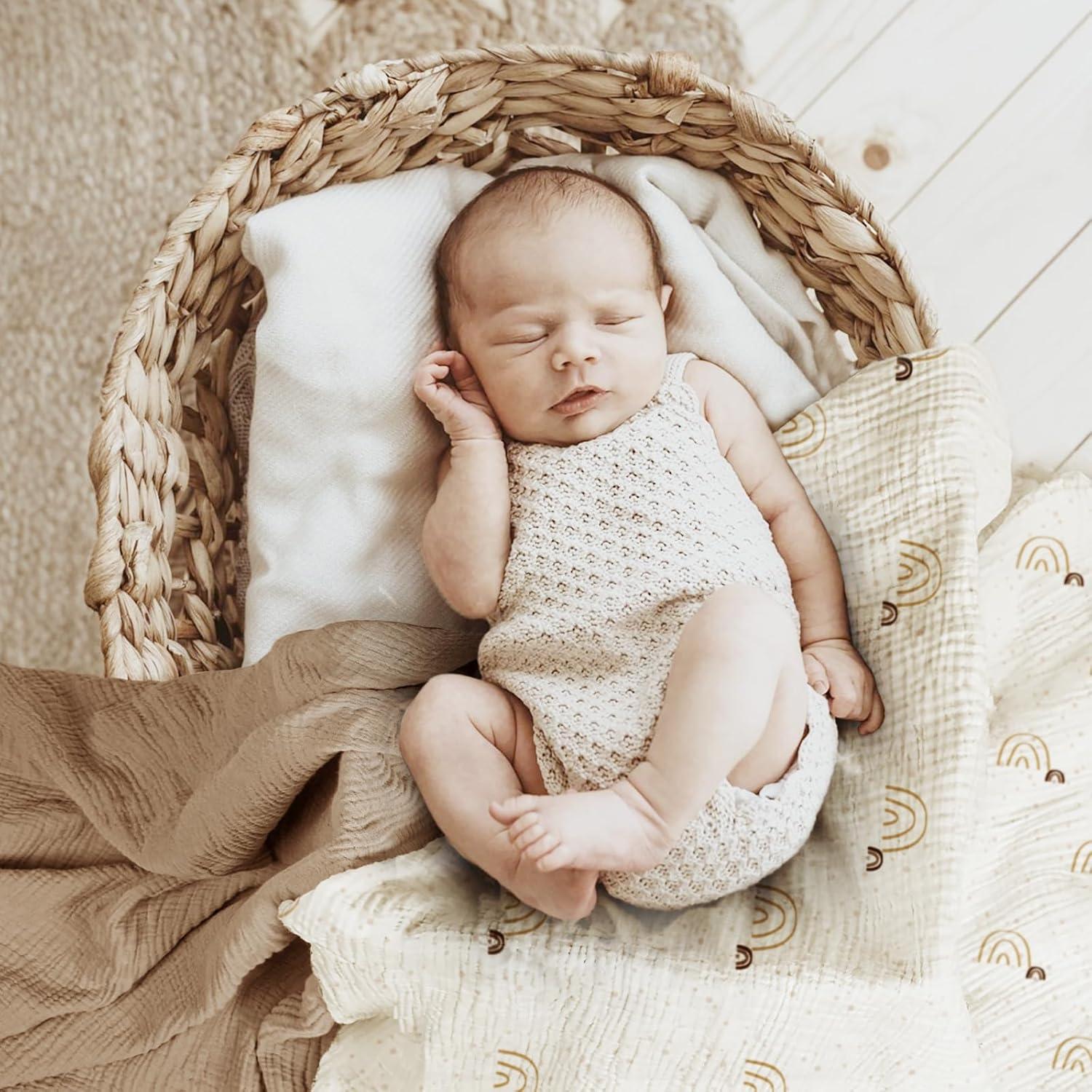 Mantas de Muselina lulumoon para Bebés 3 Paquetes 101.6cm