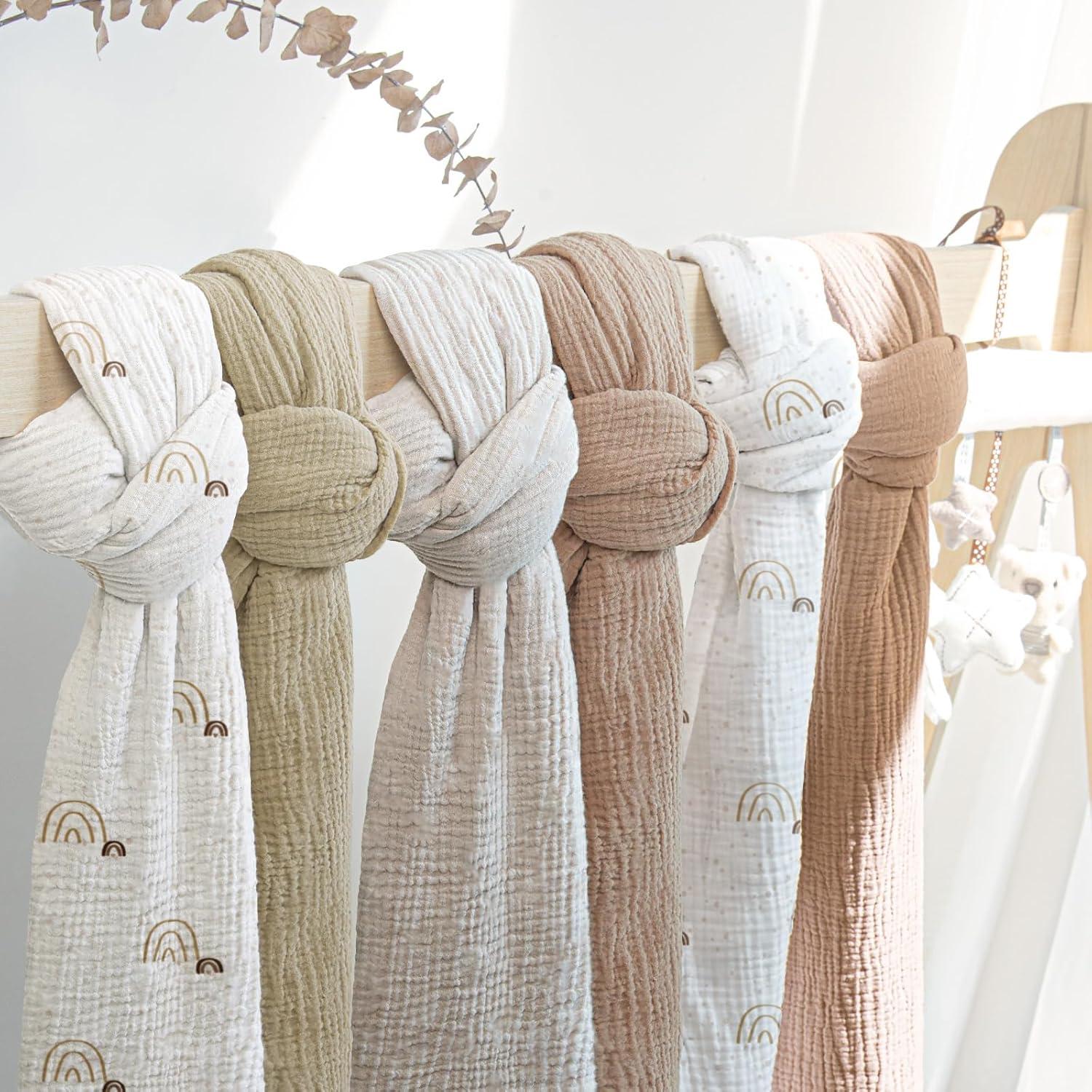 Mantas de Muselina lulumoon para Bebés 3 Paquetes 101.6cm