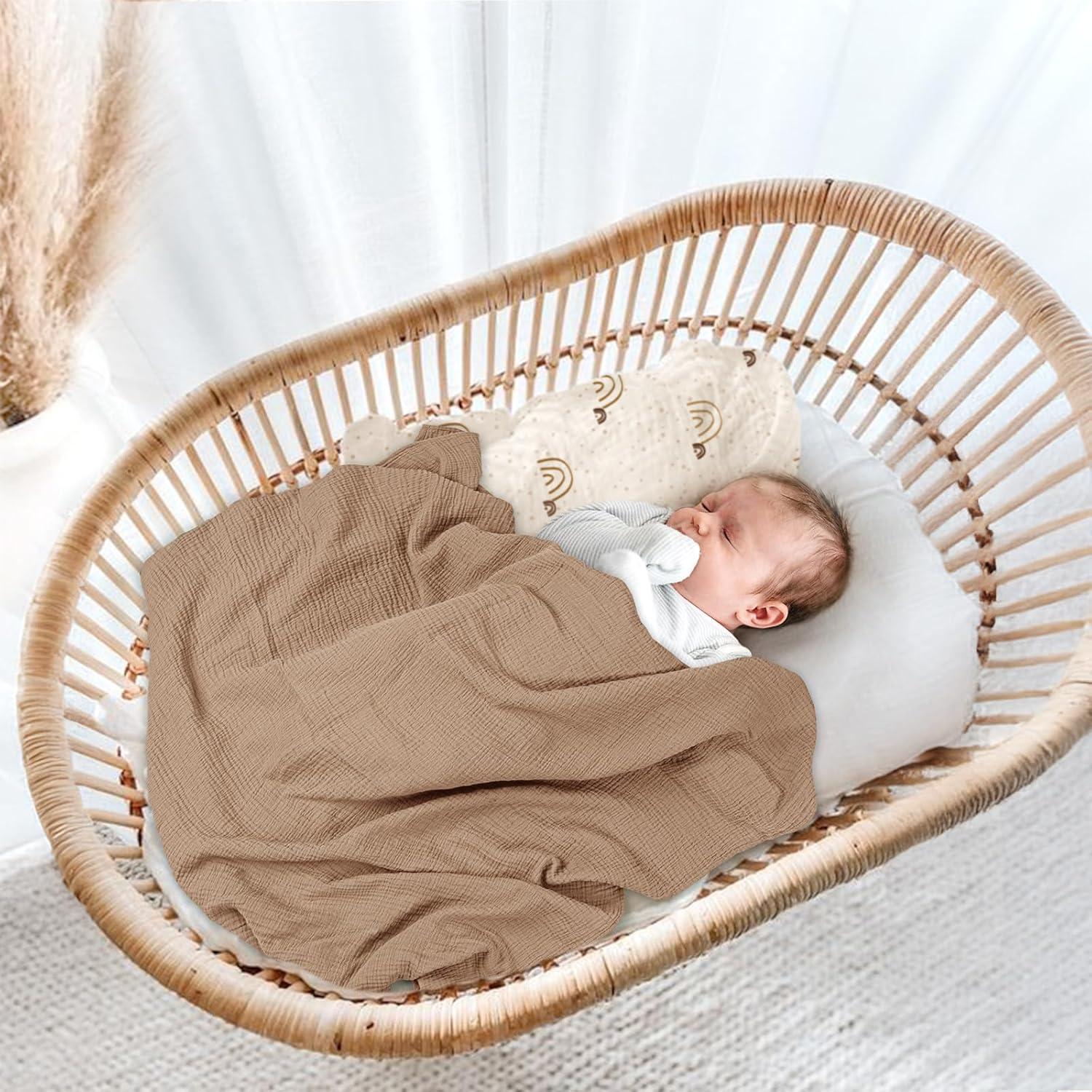 Mantas de Muselina lulumoon para Bebés 3 Paquetes 101.6cm