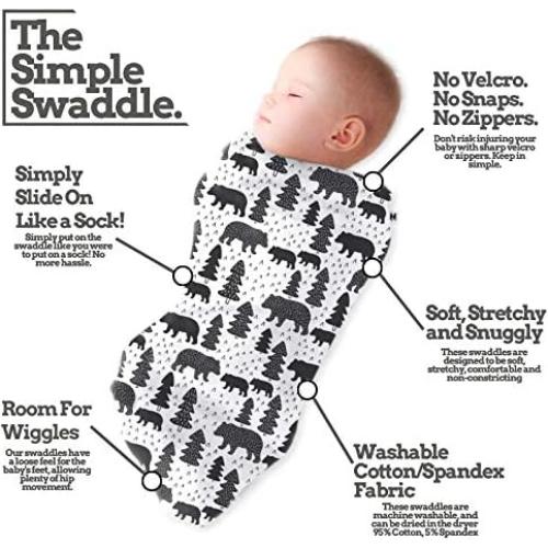 Saco de Envolver para Bebé HH Henry Hunter - 3 Unidades 0-3 Meses