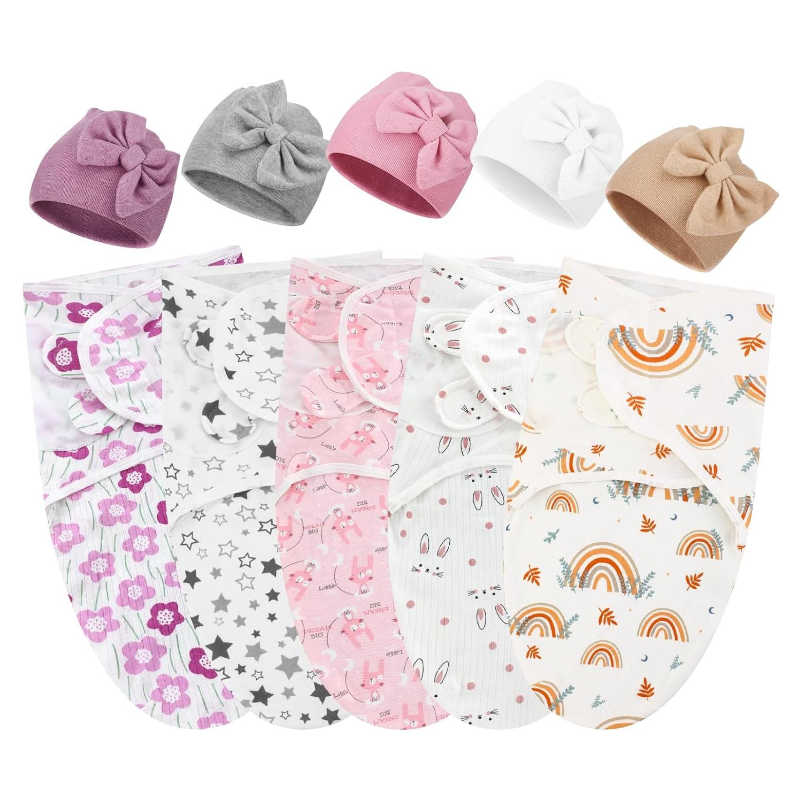 Paquete de 5 mantas de arrullo Fanfanwin para prematuros 50x60cm