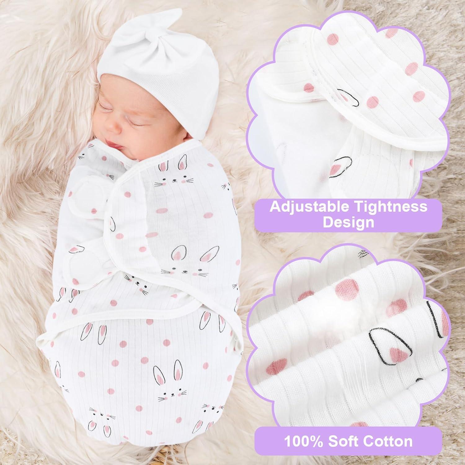 Paquete de 5 mantas de arrullo Fanfanwin para prematuros 50x60cm