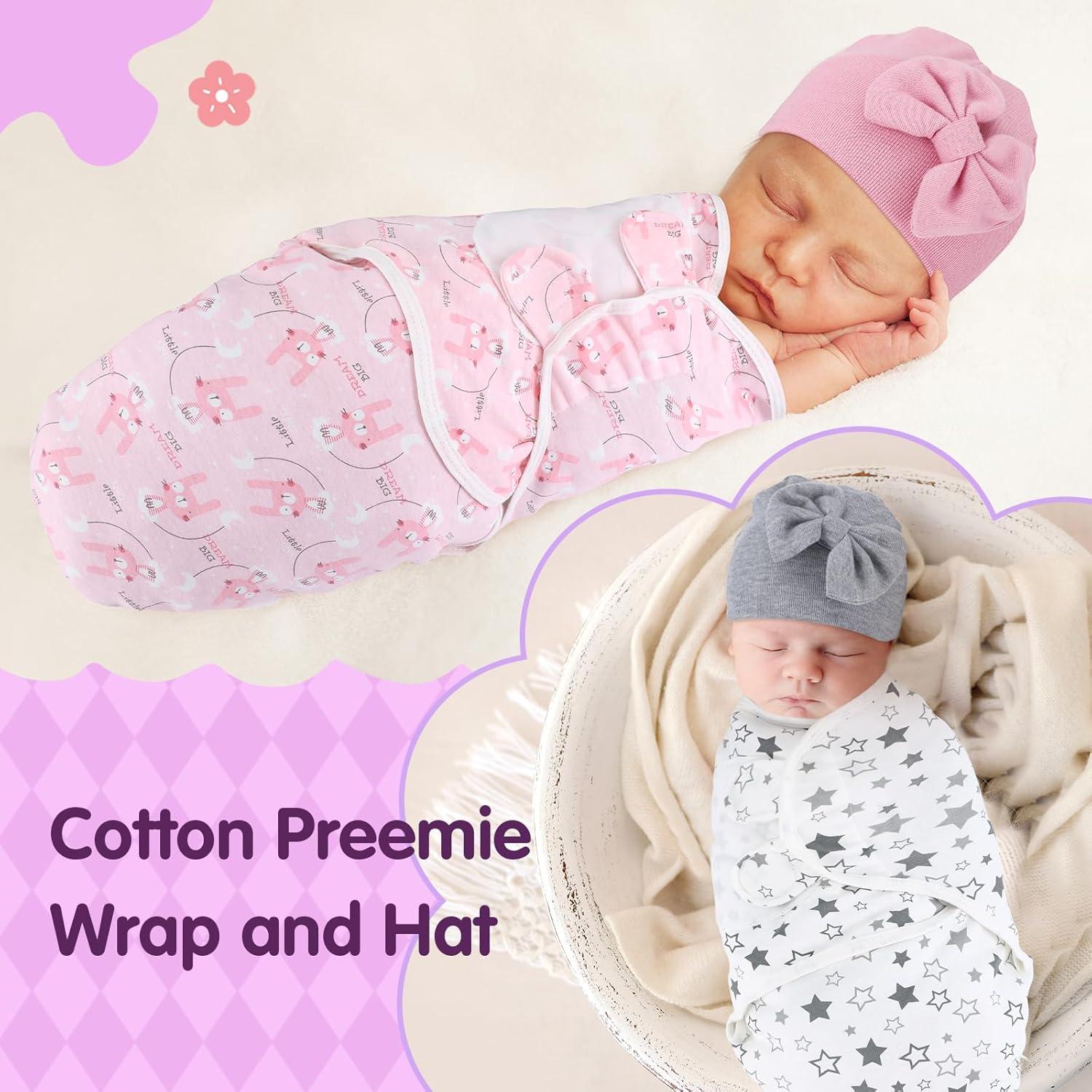 Paquete de 5 mantas de arrullo Fanfanwin para prematuros 50x60cm