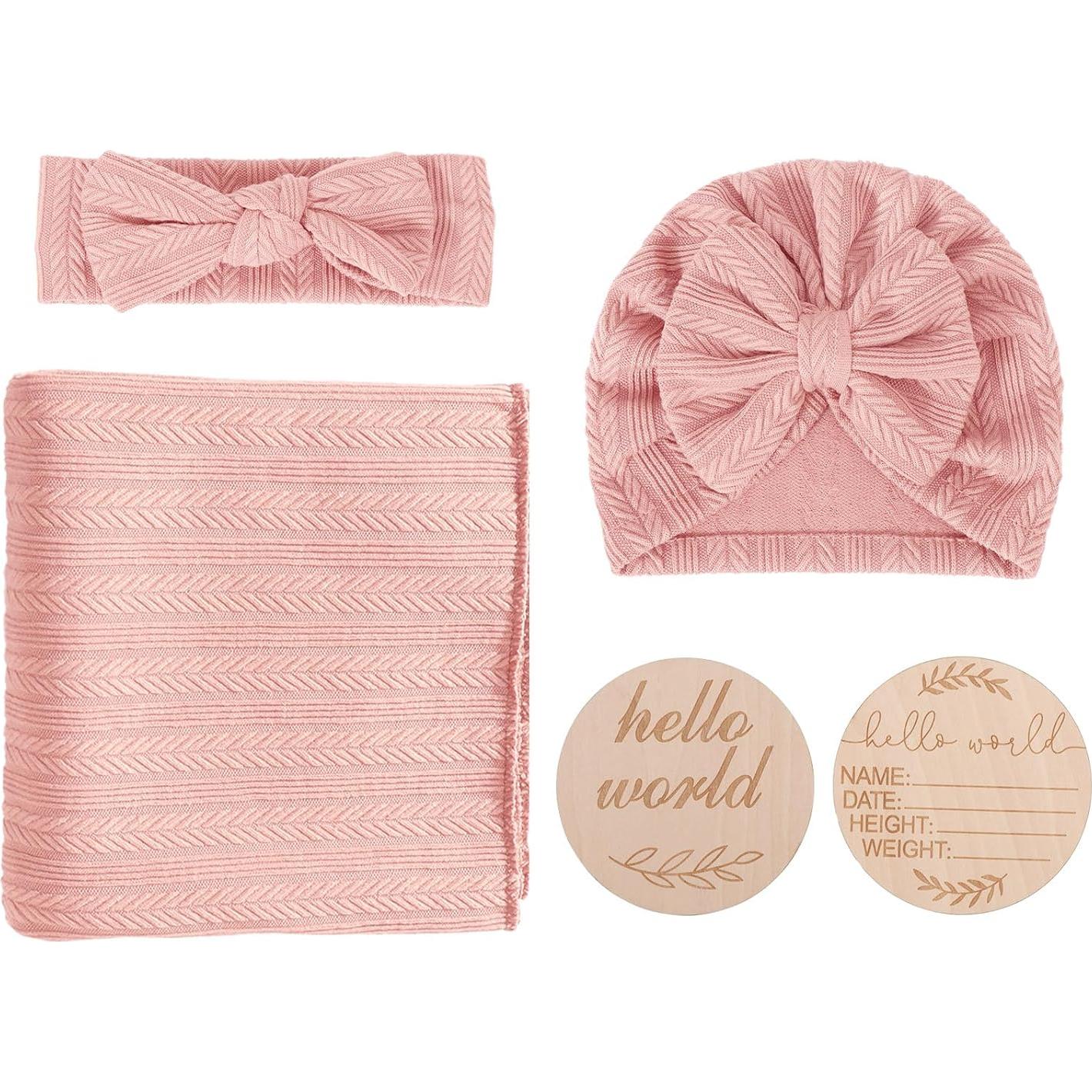 Set de Mantas de Envoltura para Bebés DRESHOW - 4 Piezas