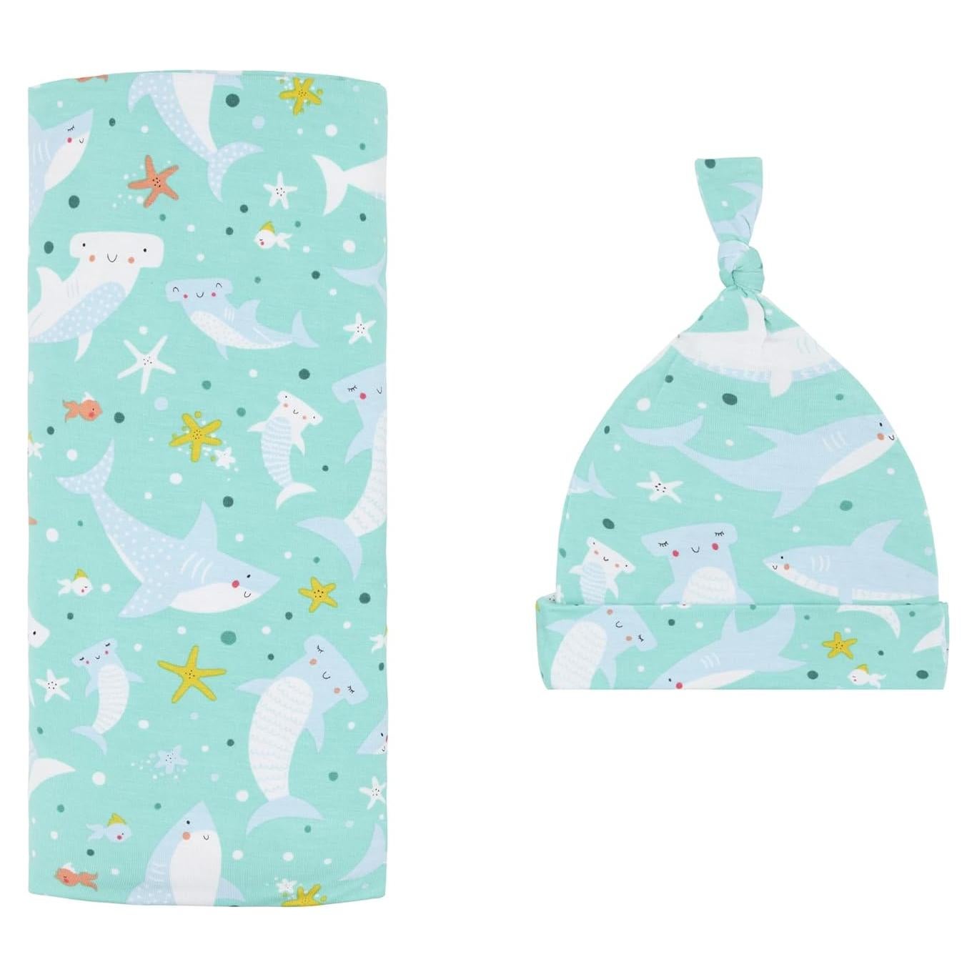 Conjunto de Envueltos y Sombrero Little Sleepies - Viscosa de Bambú