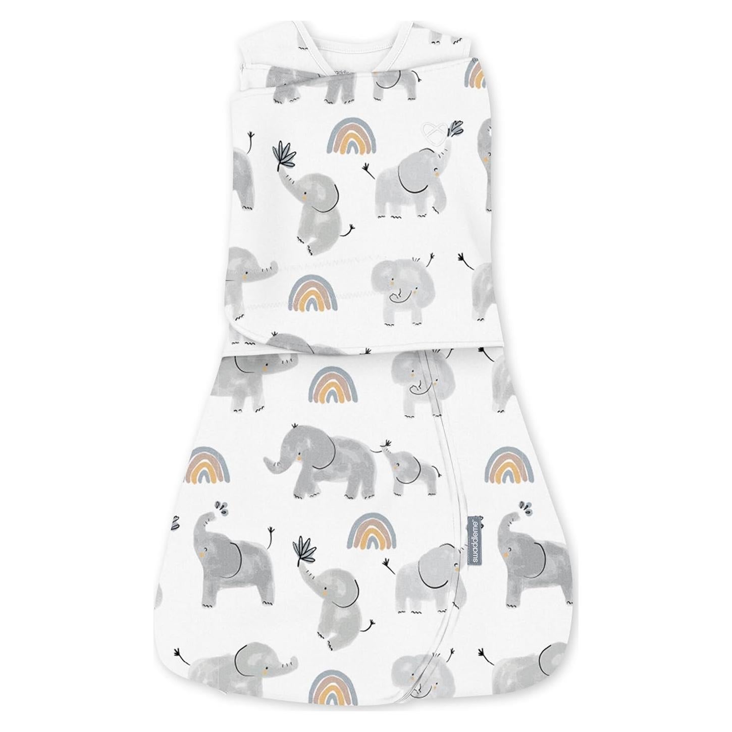 SwaddleMe Ingenuity Brazos Libres 3-6 Meses Elefante Feliz