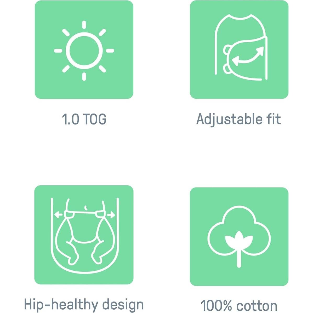 SwaddleMe Ingenuity Brazos Libres 3-6 Meses Elefante Feliz