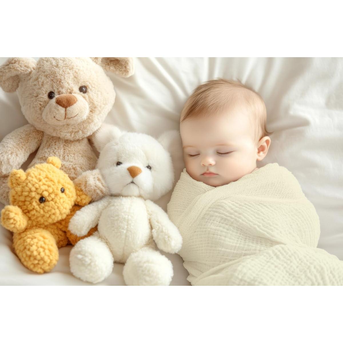 Mantas de Envoltura 100% Algodón Sunshine & Snuggles 120x120cm 2-Pack